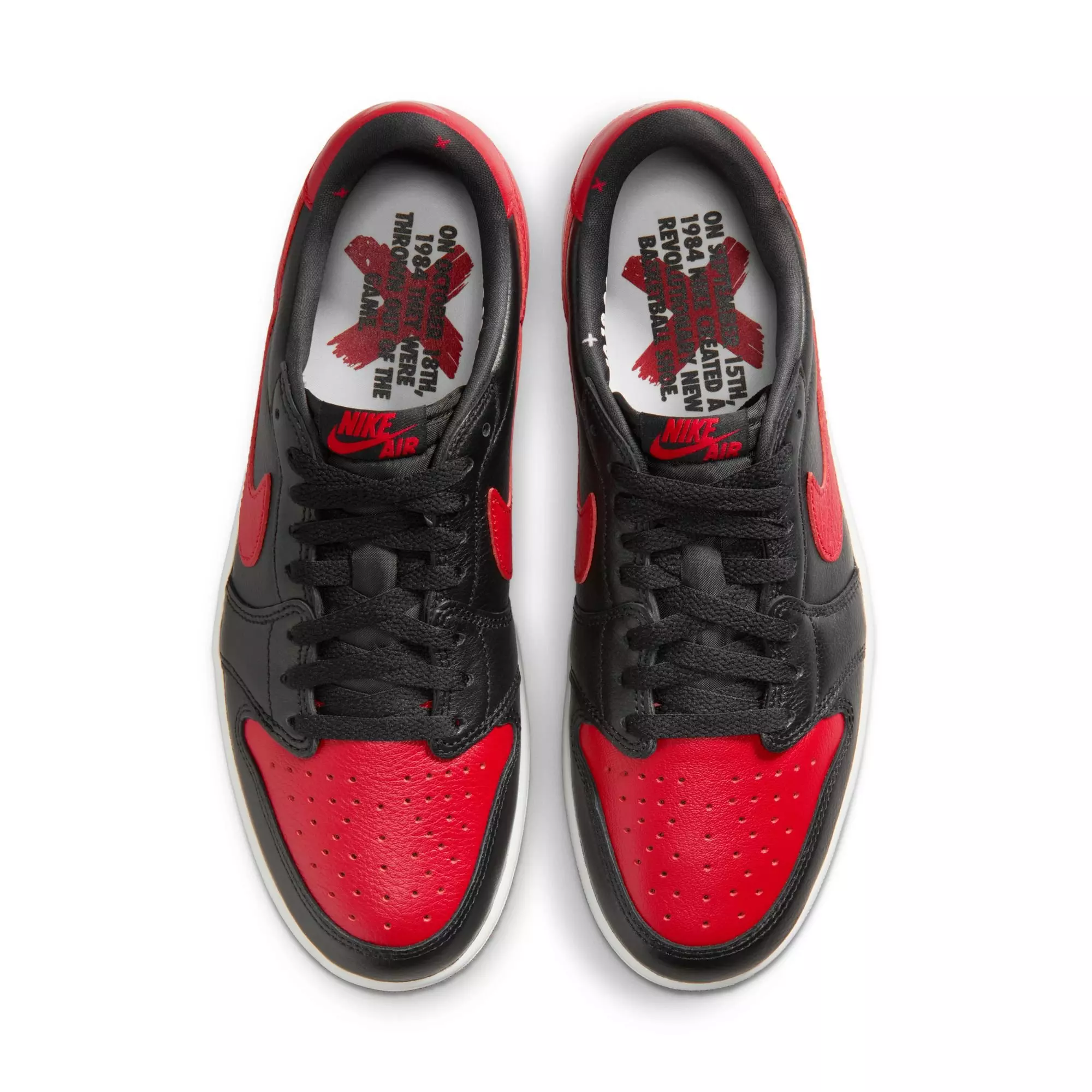 Jordan 1 Low OG "Banned" Men's Shoe - BLACK/VARSITY RED/SUMMIT WHITE