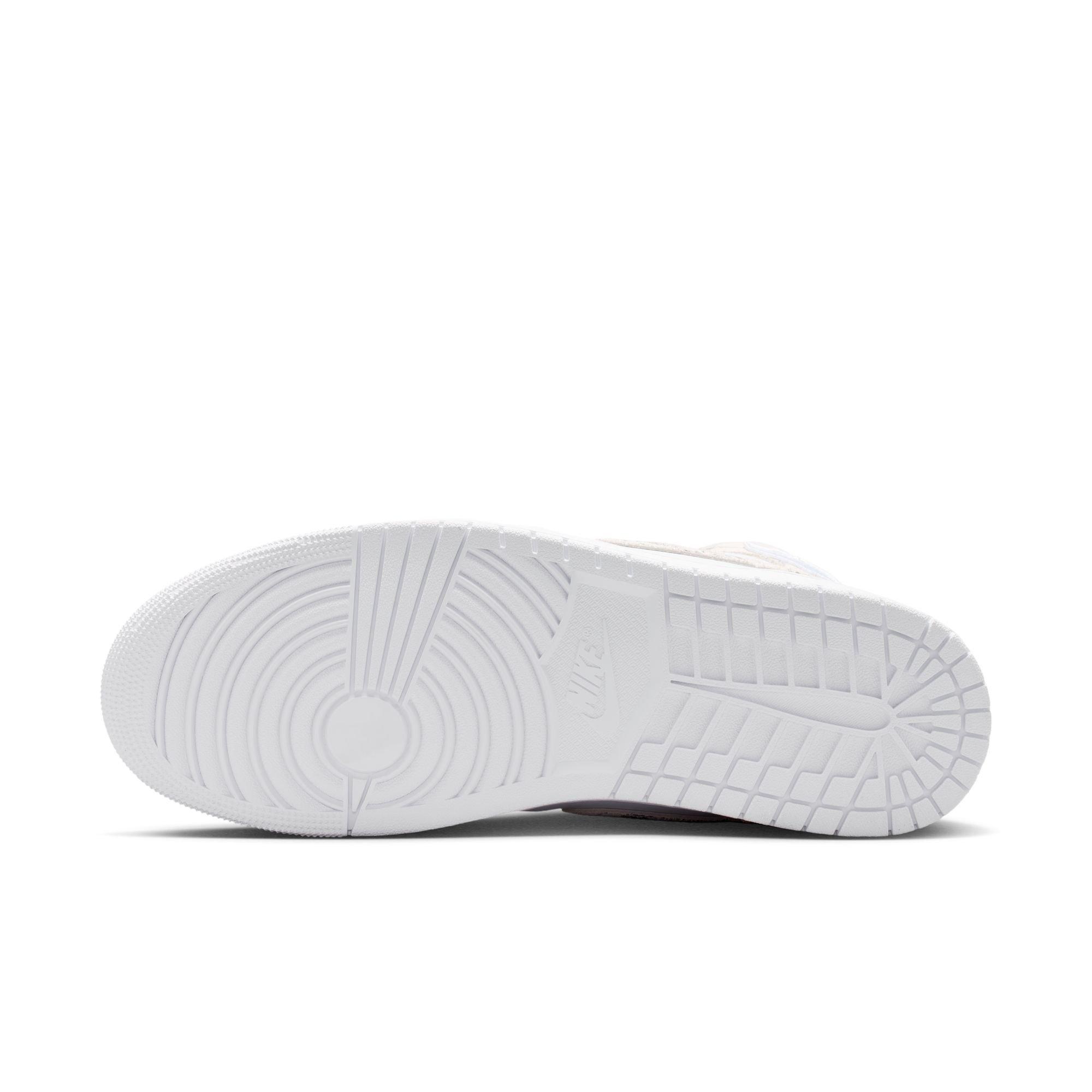 Jordan 1 Mid SE "White/Field Silver" Men's Shoe - WHITE/SILVER Thumbnail View 8