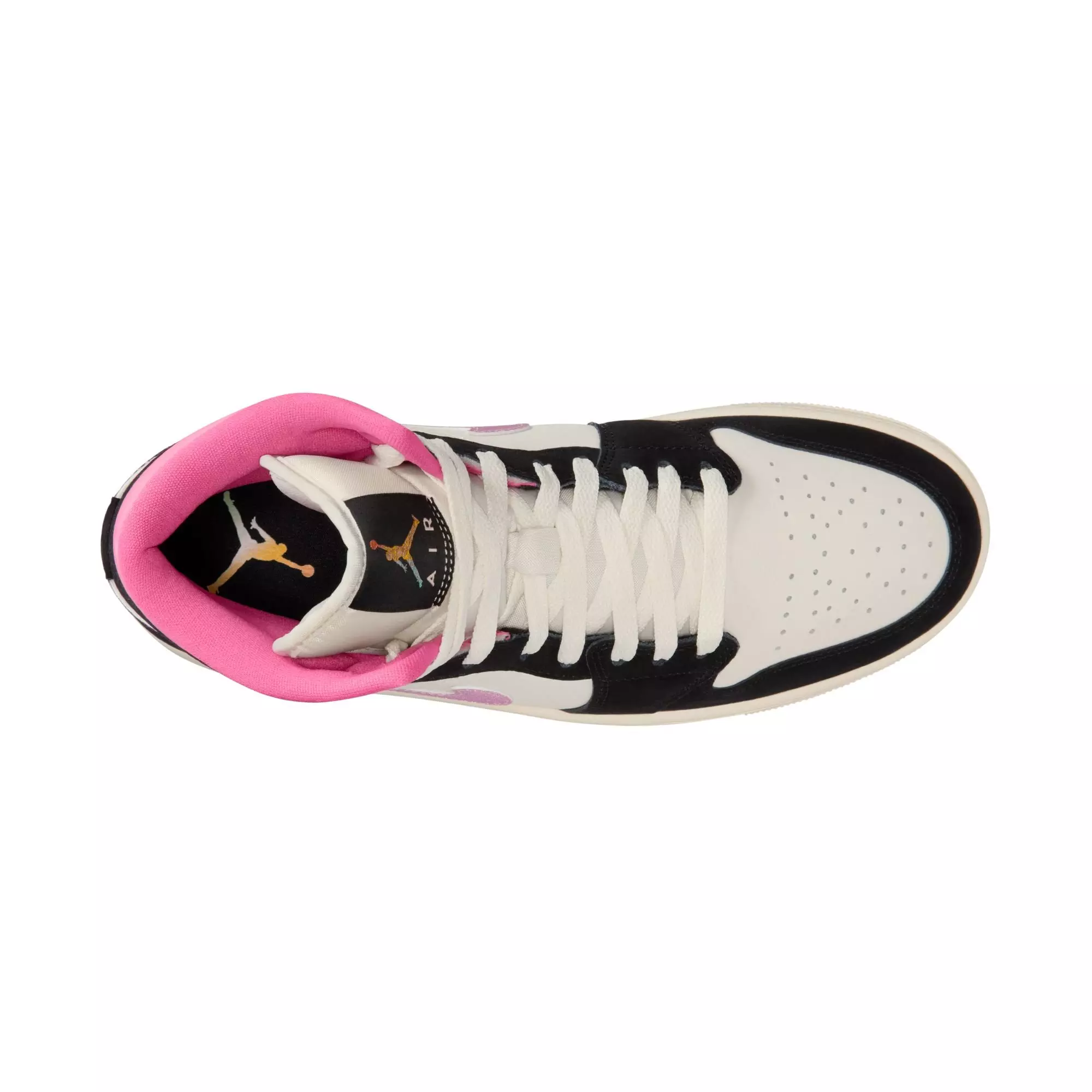 Jordan 1 Mid SE "Black/University Gold/Sail/Pinksicle" Men's Shoe - BLACK/PINK