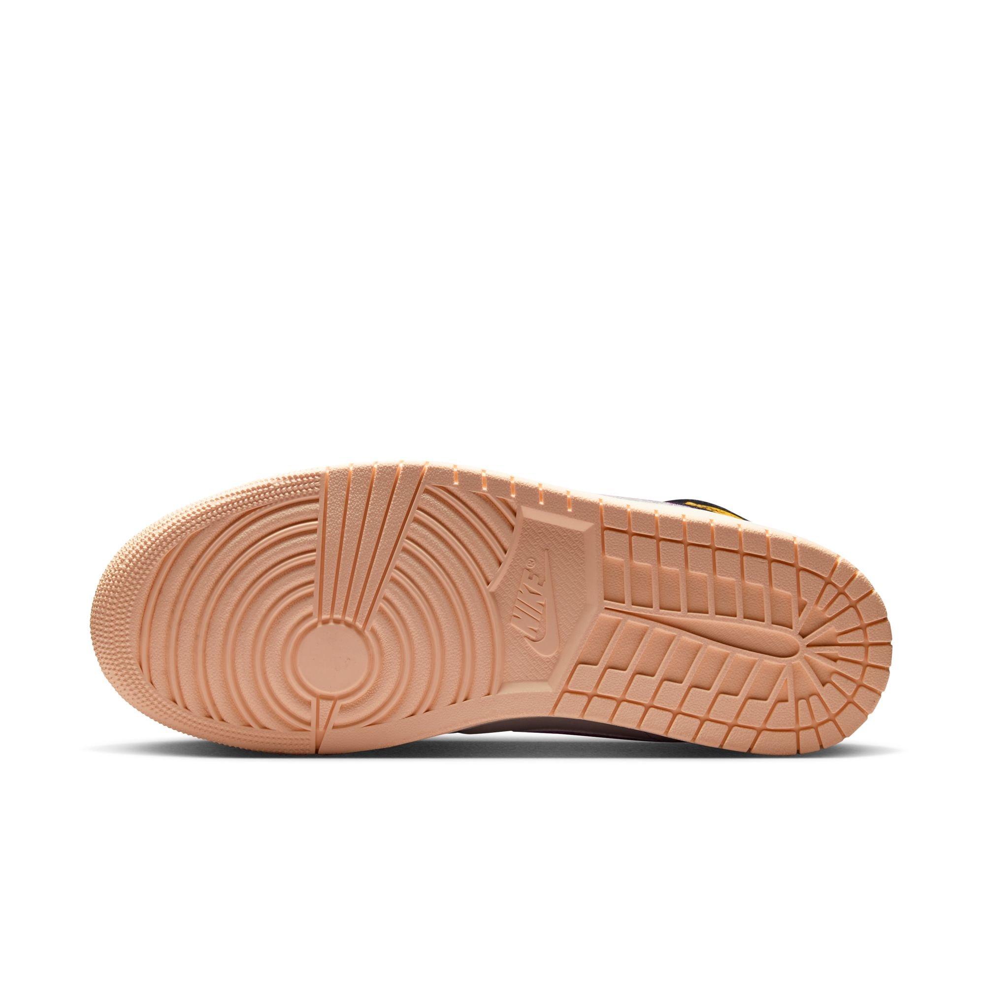 Jordan 1 Mid SE "Black/University Gold/Sail/Pinksicle" Men's Shoe - BLACK/PINK Thumbnail View 9