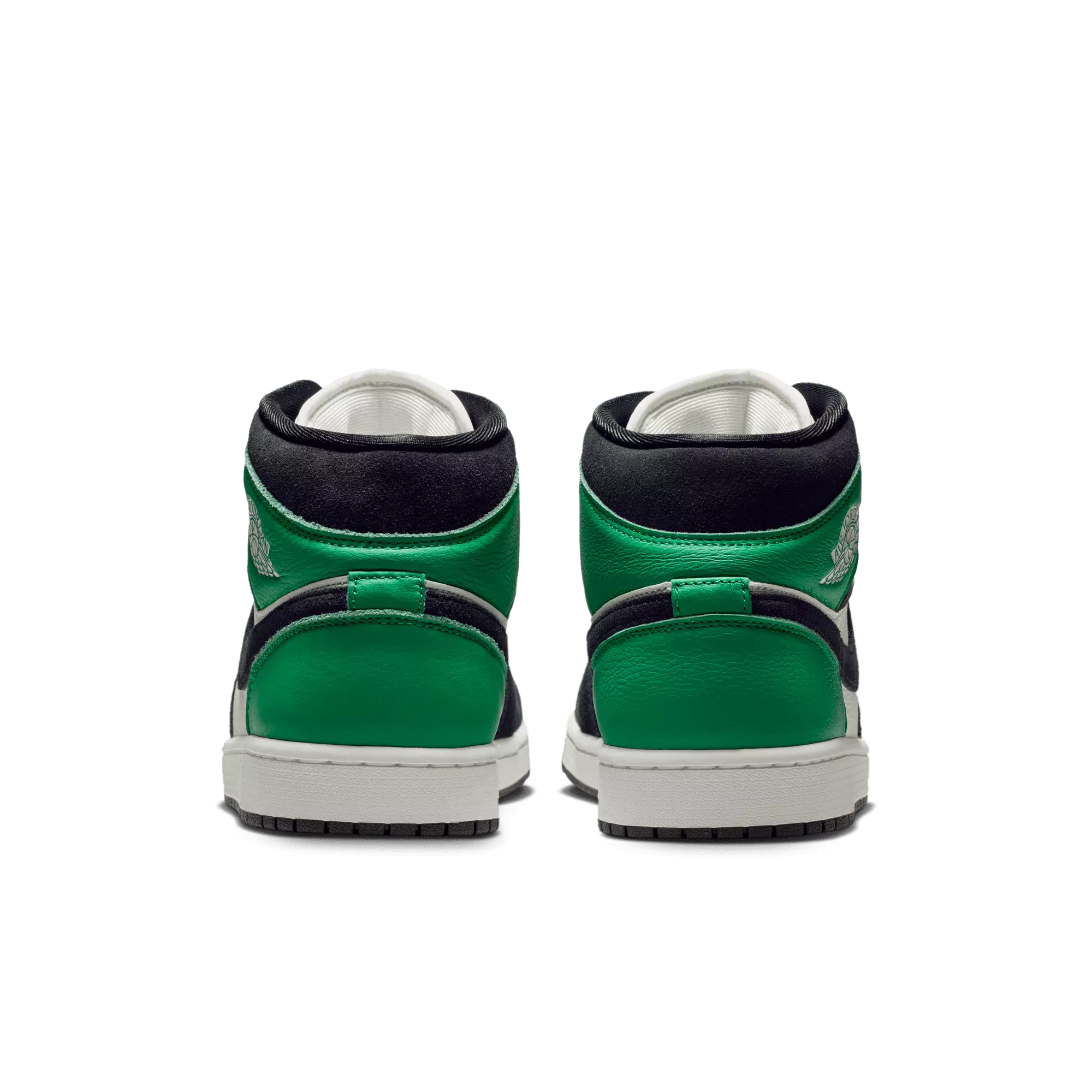 Jordan 1 Mid SE "Summit White/Black/Lucky Green" Men's Shoe - WHITE/BLACK/GREEN