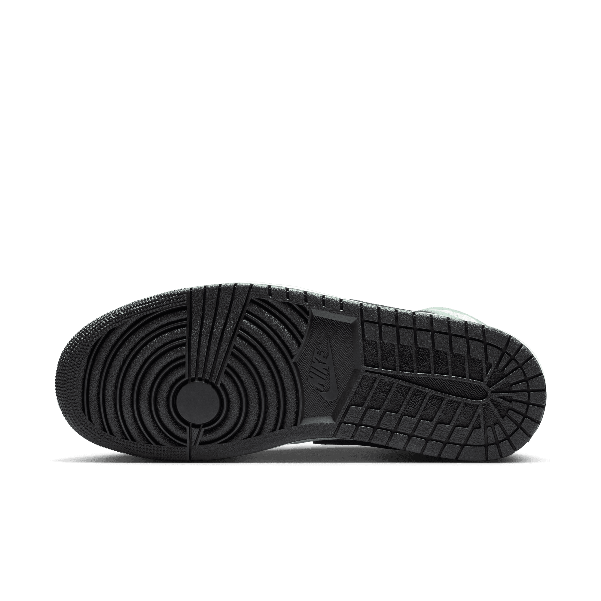 Jordan 1 Mid SE "Summit White/Black/Lucky Green" Men's Shoe - WHITE/BLACK/GREEN Thumbnail View 9