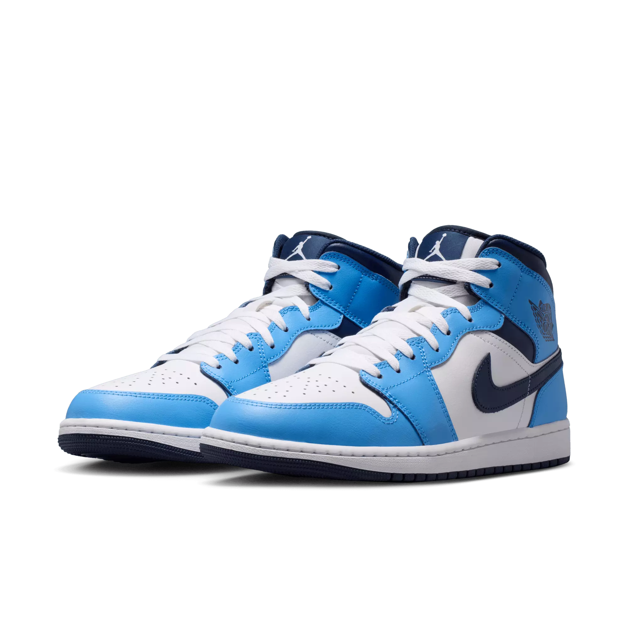 Jordan 1 Mid "University Blue/Midnight Navy/White" Men's Shoe - NAVY/BLUE
