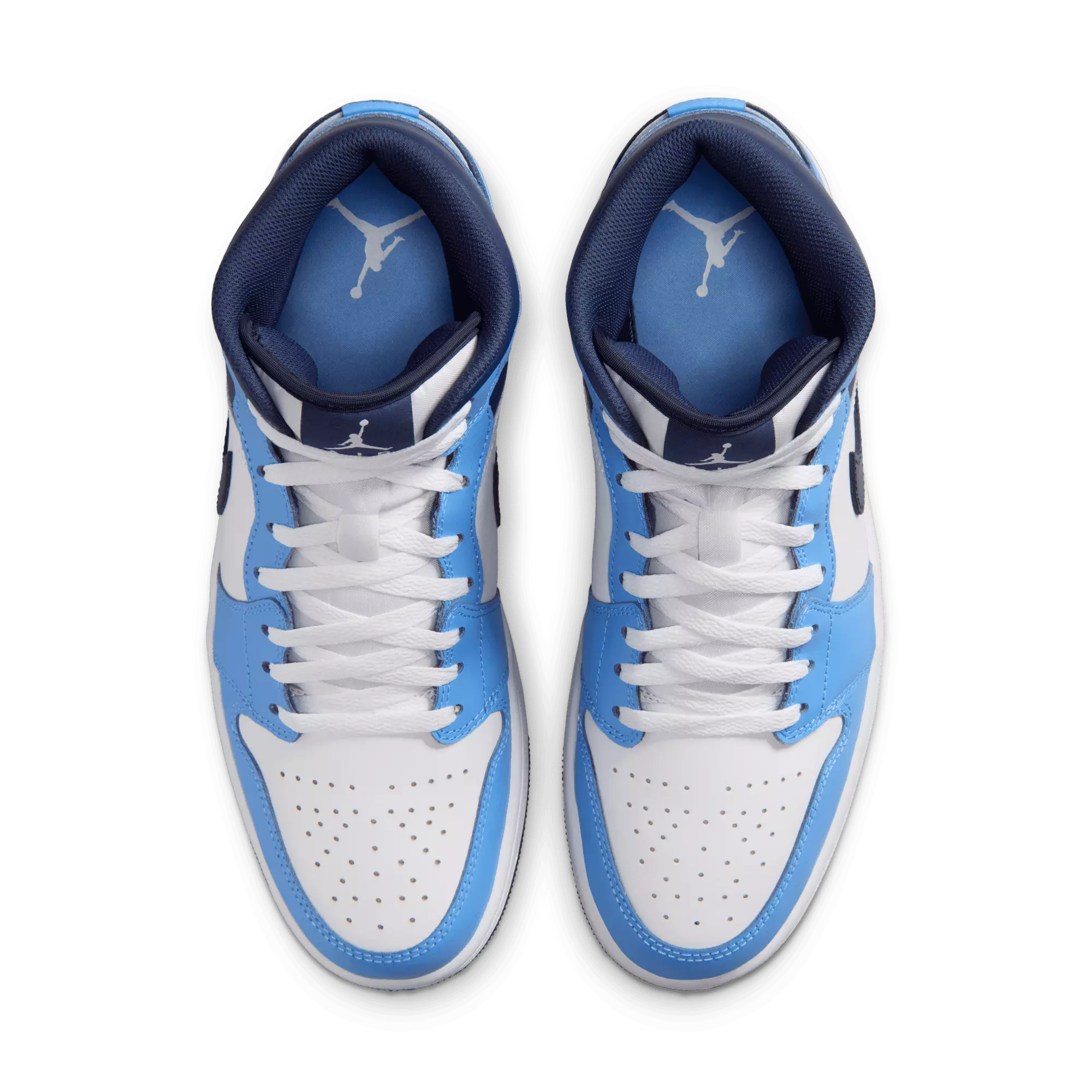 Jordan 1 Mid "University Blue/Midnight Navy/White" Men's Shoe - NAVY/BLUE