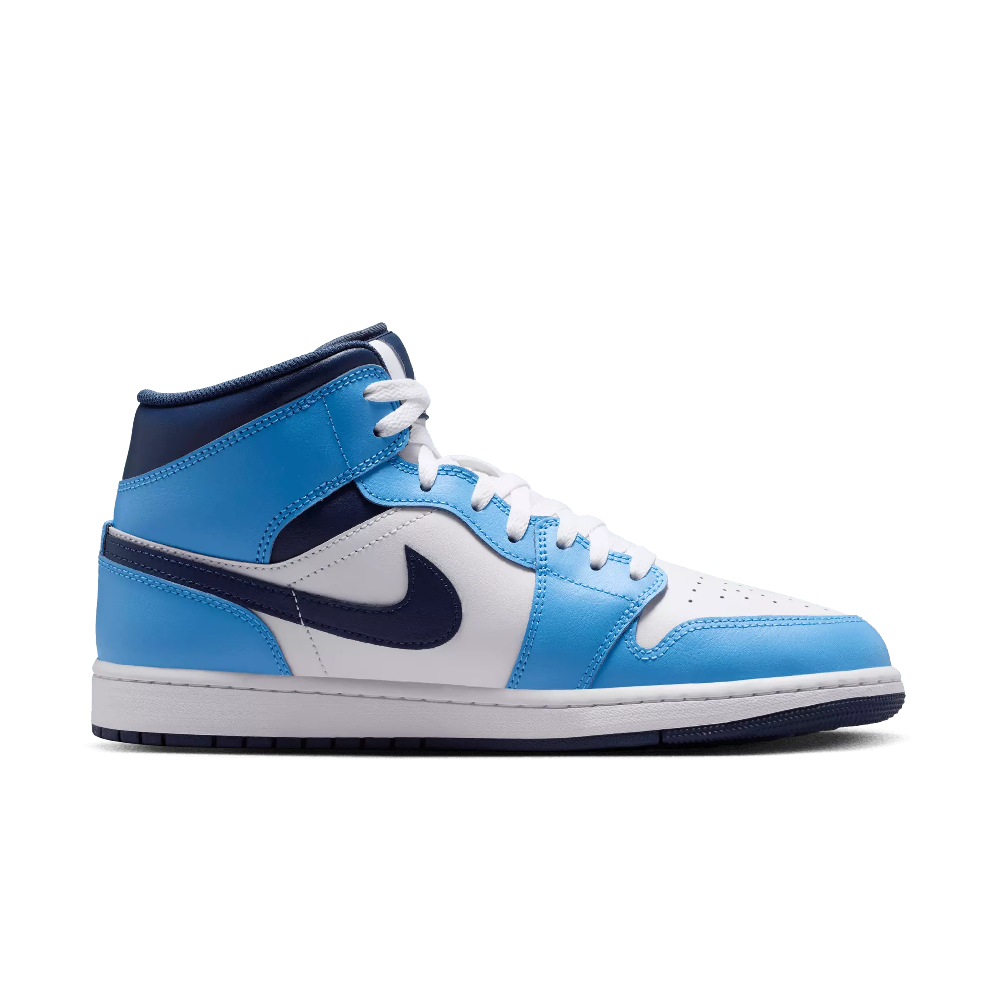 Jordan 1 Mid "University Blue/Midnight Navy/White" Men's Shoe - NAVY/BLUE