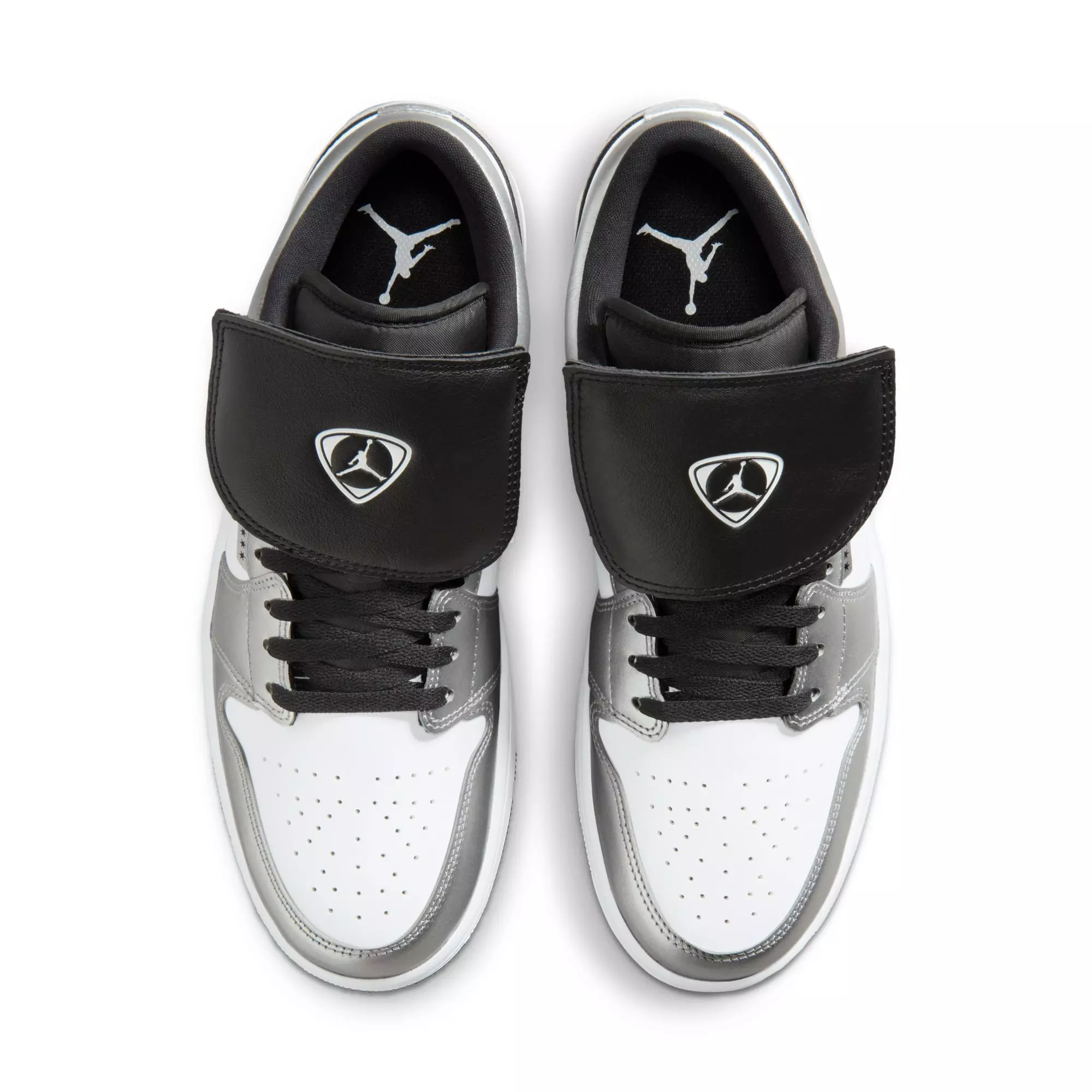 Jordan 1 Low SE "White/Black/Metallic Silver" Men's Shoe - WHITE/BLACK/SILVER