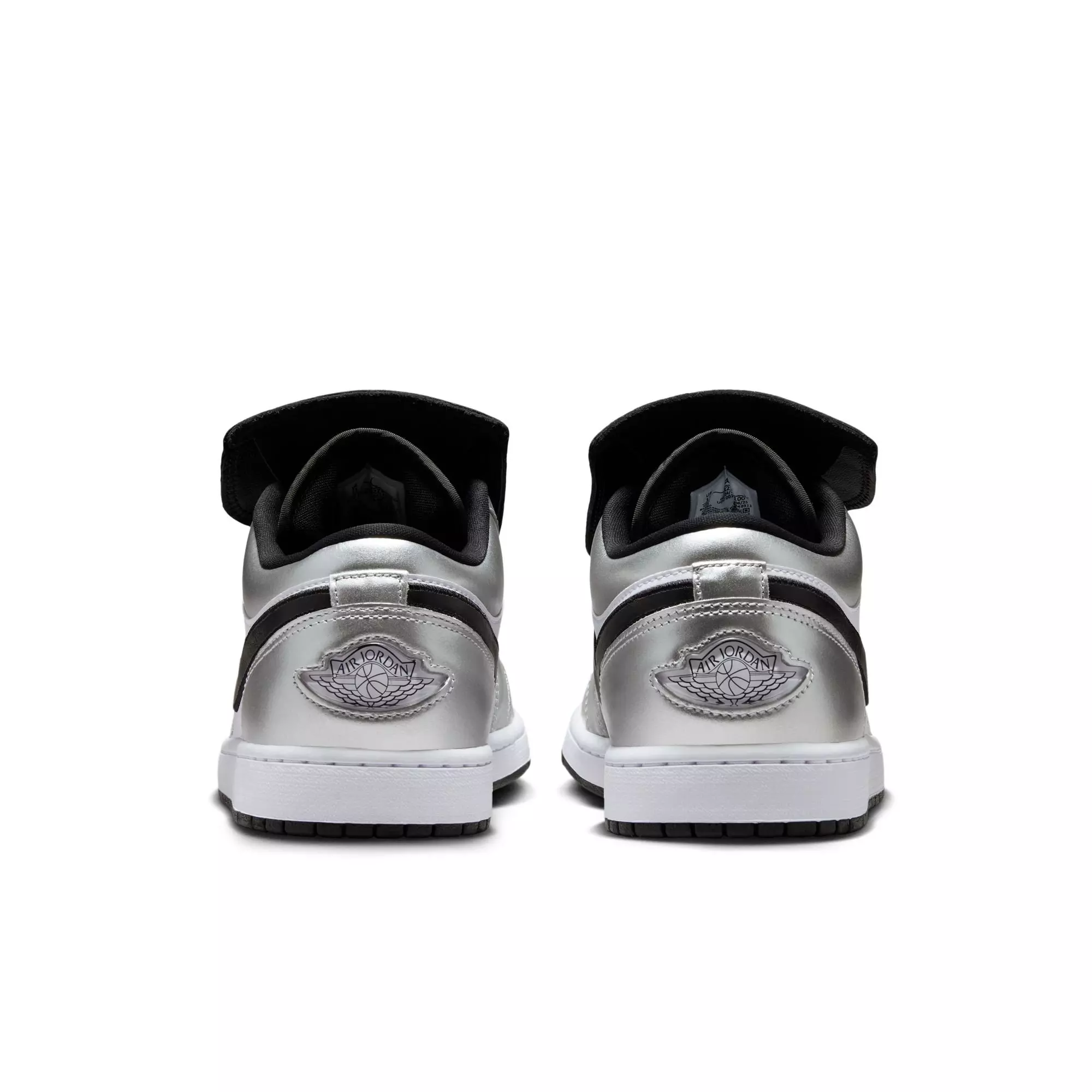 Jordan 1 Low SE "White/Black/Metallic Silver" Men's Shoe - WHITE/BLACK/SILVER