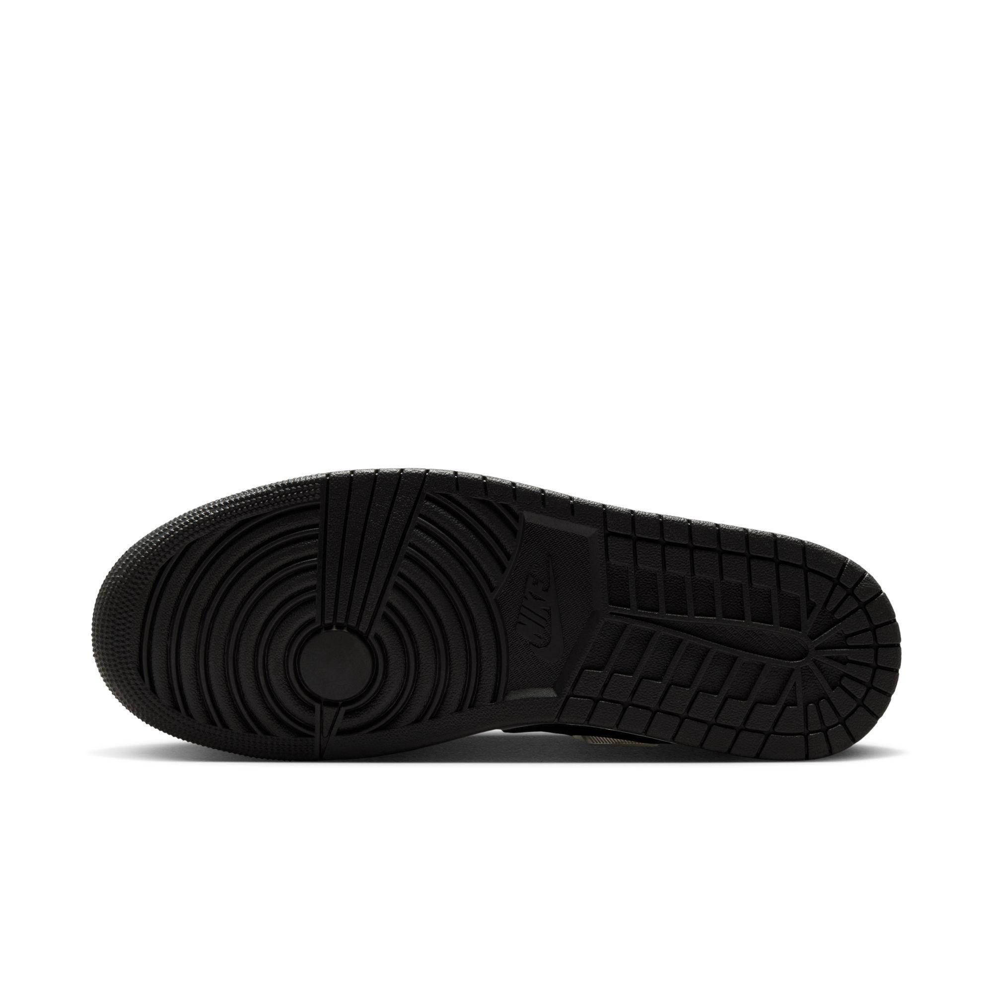 Jordan 1 Low SE "White/Black/Metallic Silver" Men's Shoe - WHITE/BLACK/SILVER Thumbnail View 8