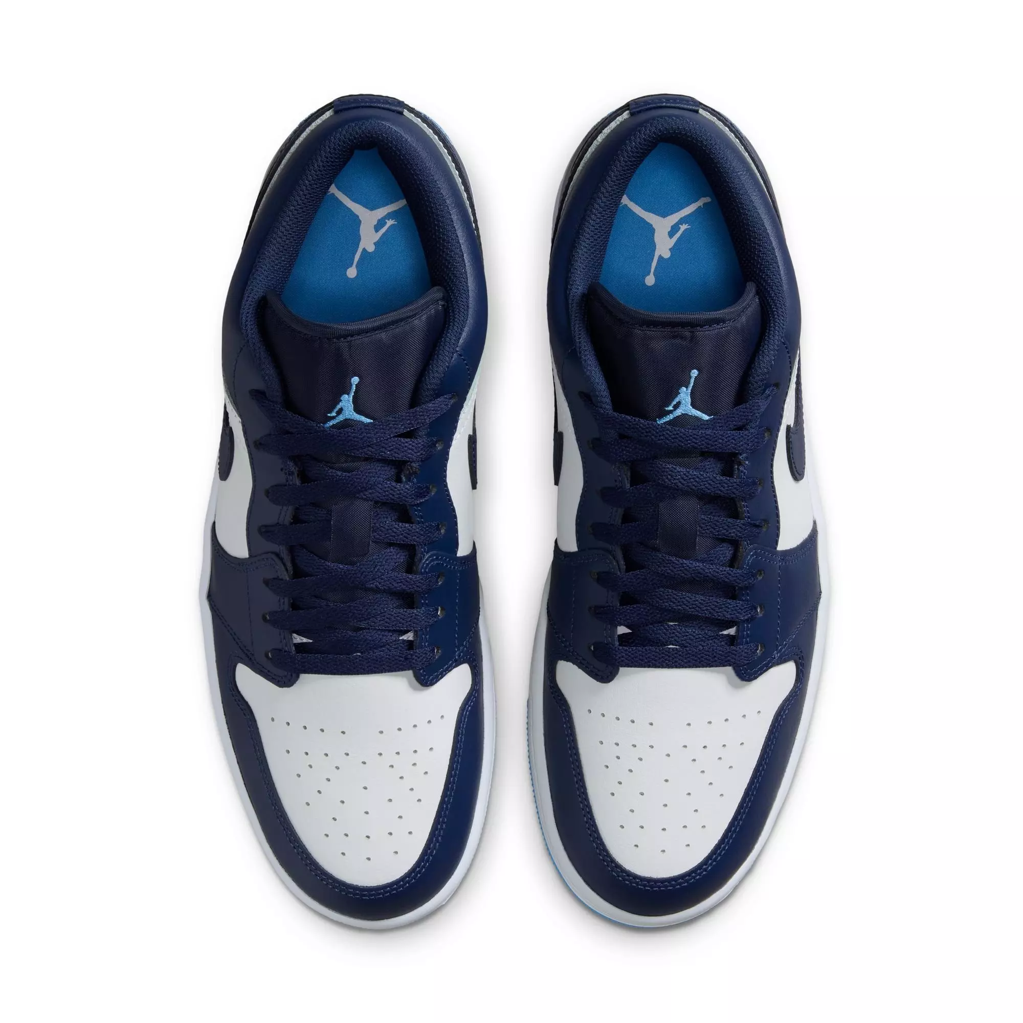Jordan 1 Low "Midnght Navy/University Blue/White" Men's Shoe - NAVY/WHITE/LT BLUE