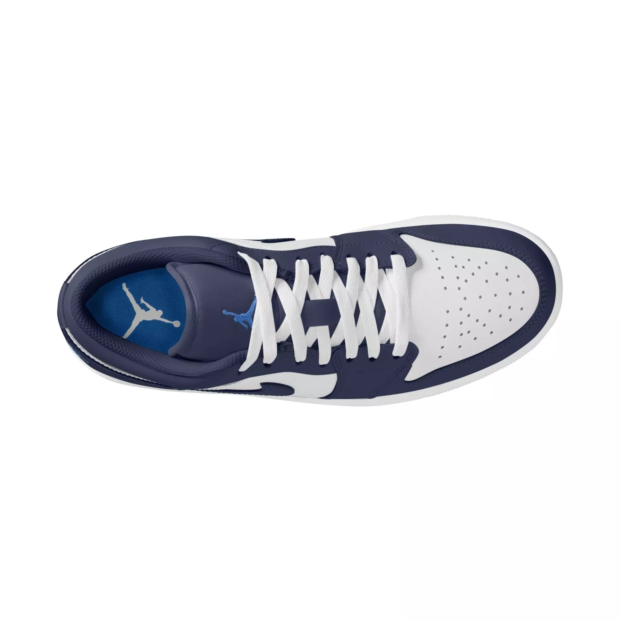 Jordan 1 Low "Midnght Navy/University Blue/White" Men's Shoe - NAVY/WHITE/LT BLUE