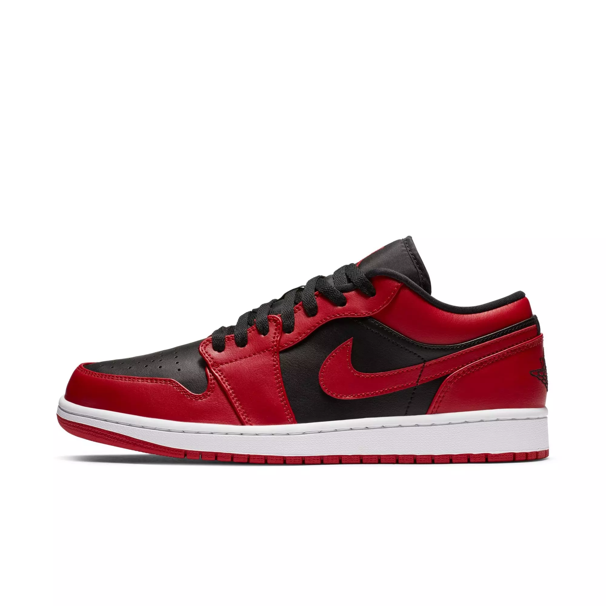 Jordan 1 Low "Gym Red/Black/White" Men's Shoe - RED/BLACK/WHITE