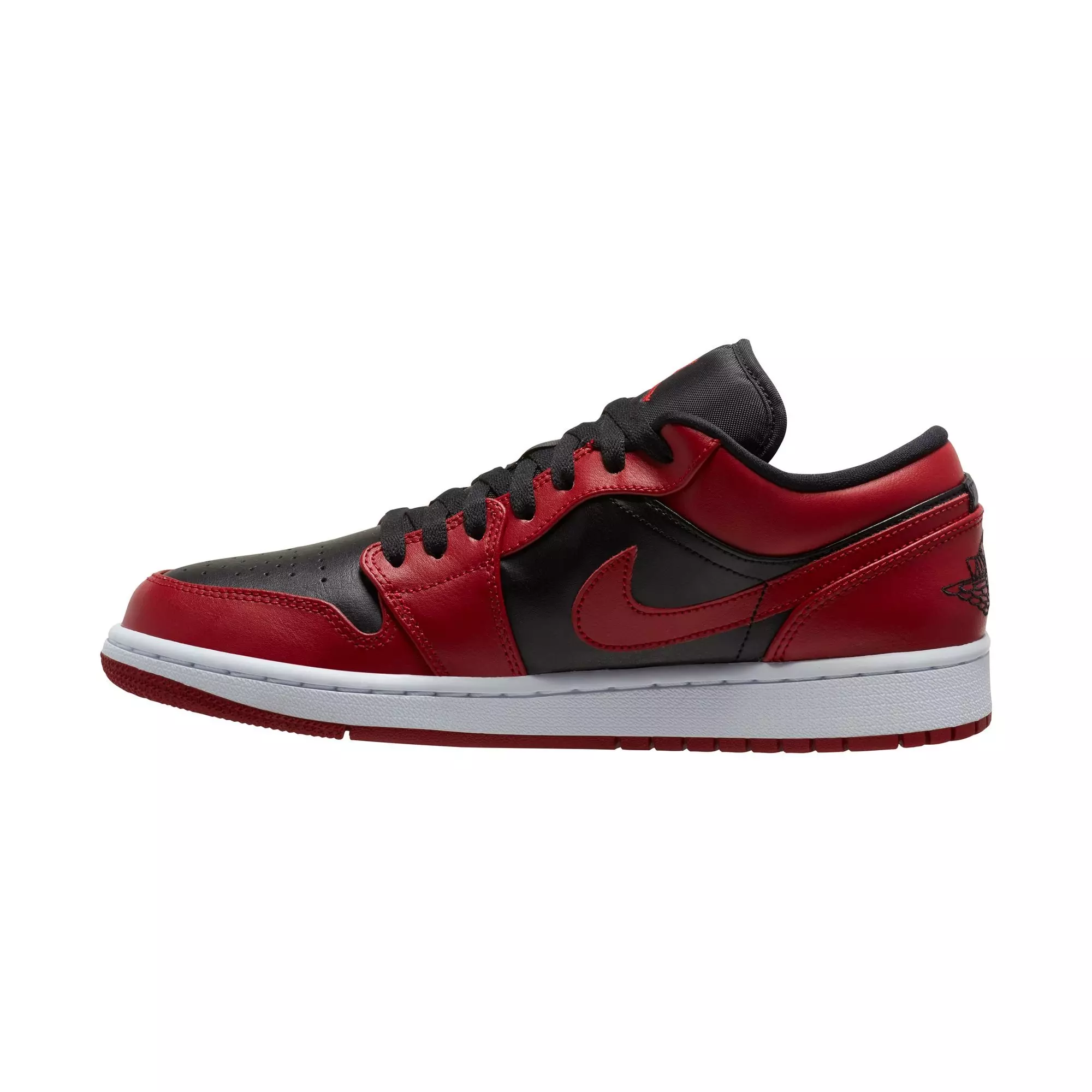 Jordan 1 Low "Gym Red/Black/White" Men's Shoe - RED/BLACK/WHITE