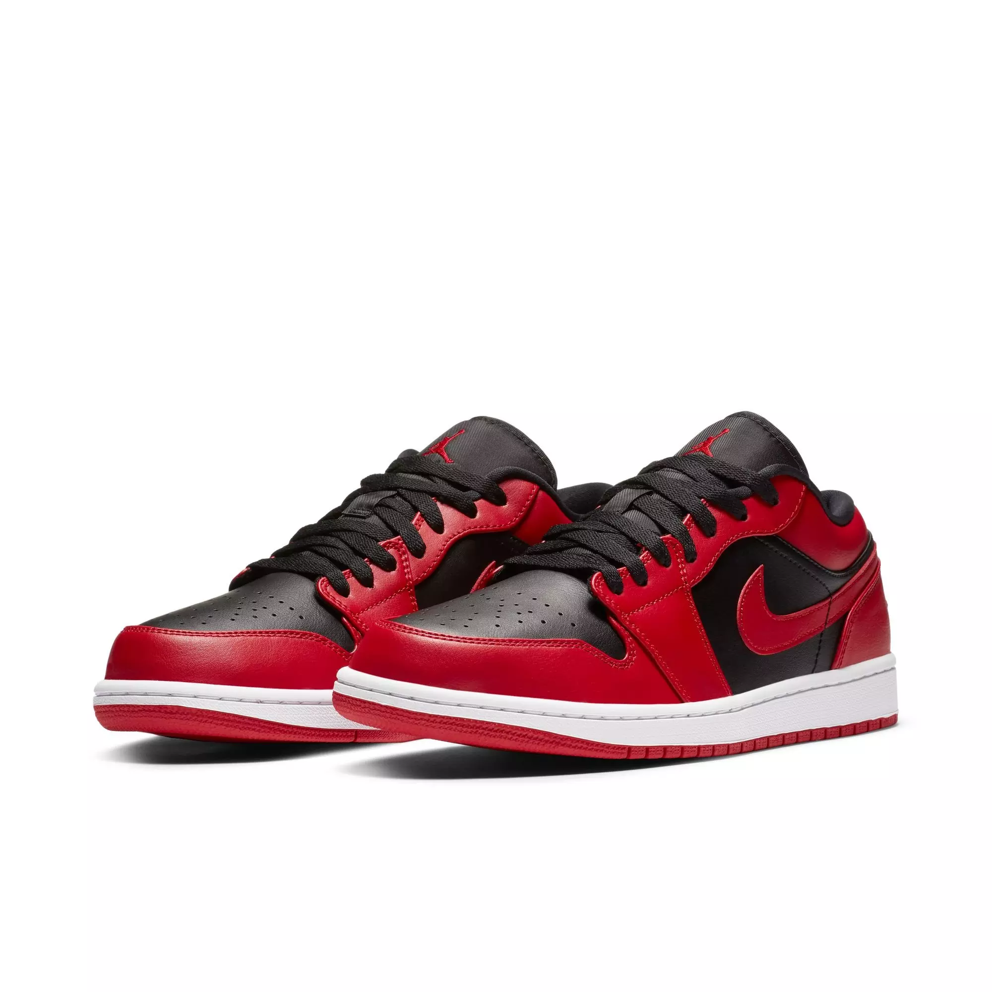 Jordan 1 Low "Gym Red/Black/White" Men's Shoe - RED/BLACK/WHITE