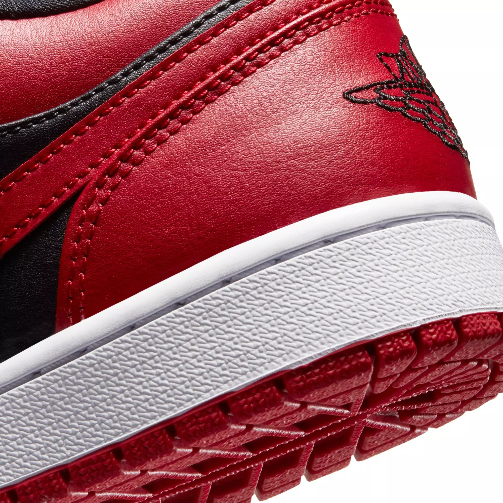 Jordan 1 Low "Gym Red/Black/White" Men's Shoe - RED/BLACK/WHITE