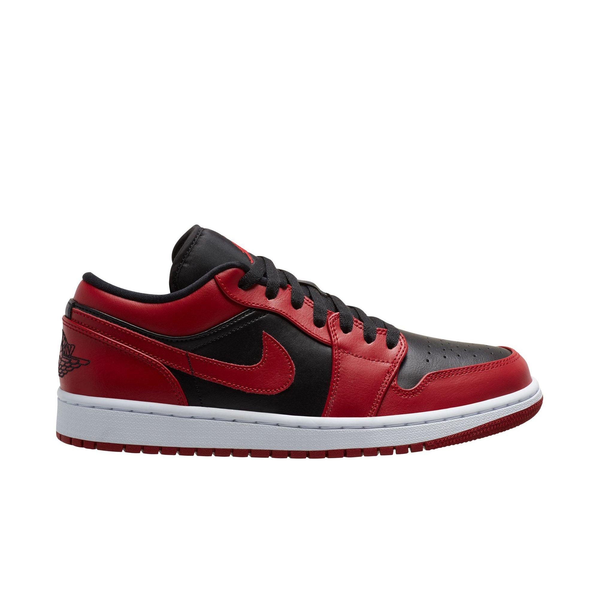 Jordan 1 Low "Gym Red/Black/White" Men's Shoe - RED/BLACK/WHITE Thumbnail View 1