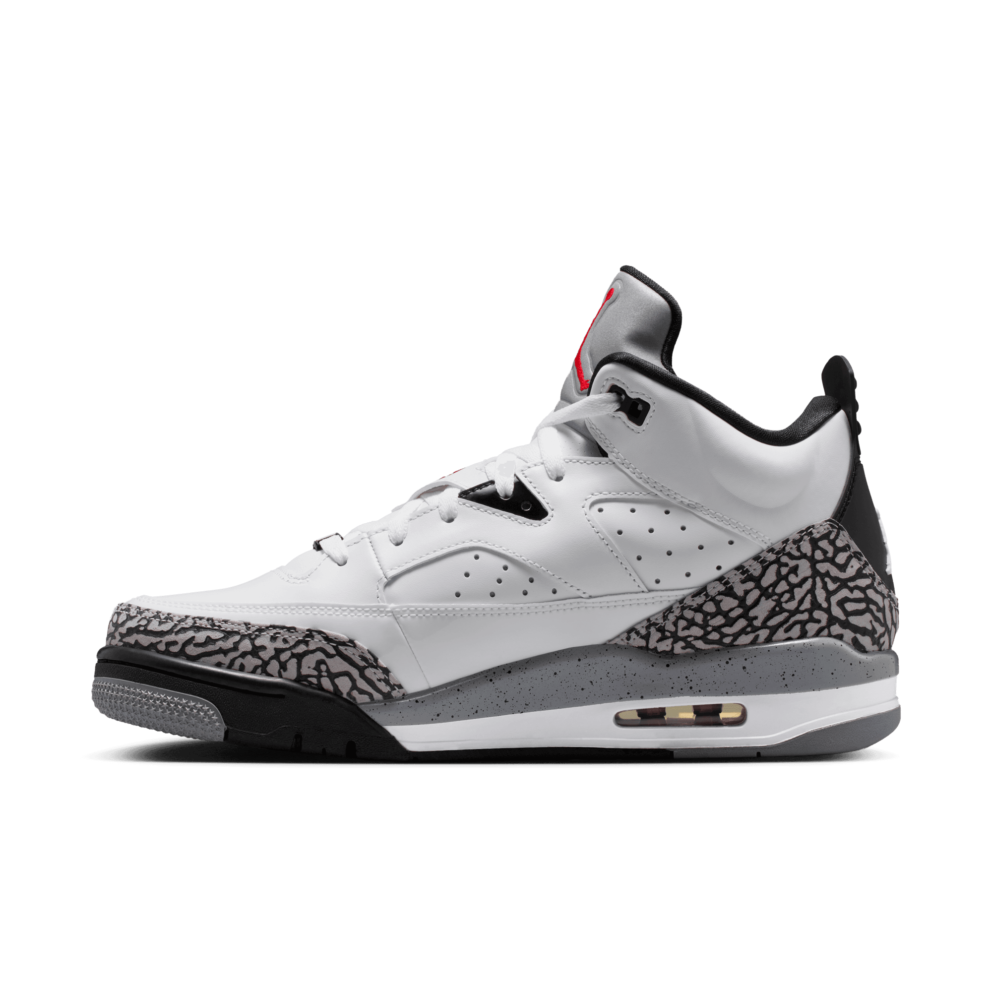 Jordan Son of Mars Low "White/Gym Red/Black/Cement Grey" Men's Shoe - WHITE/BLACK/GREY Thumbnail View 4