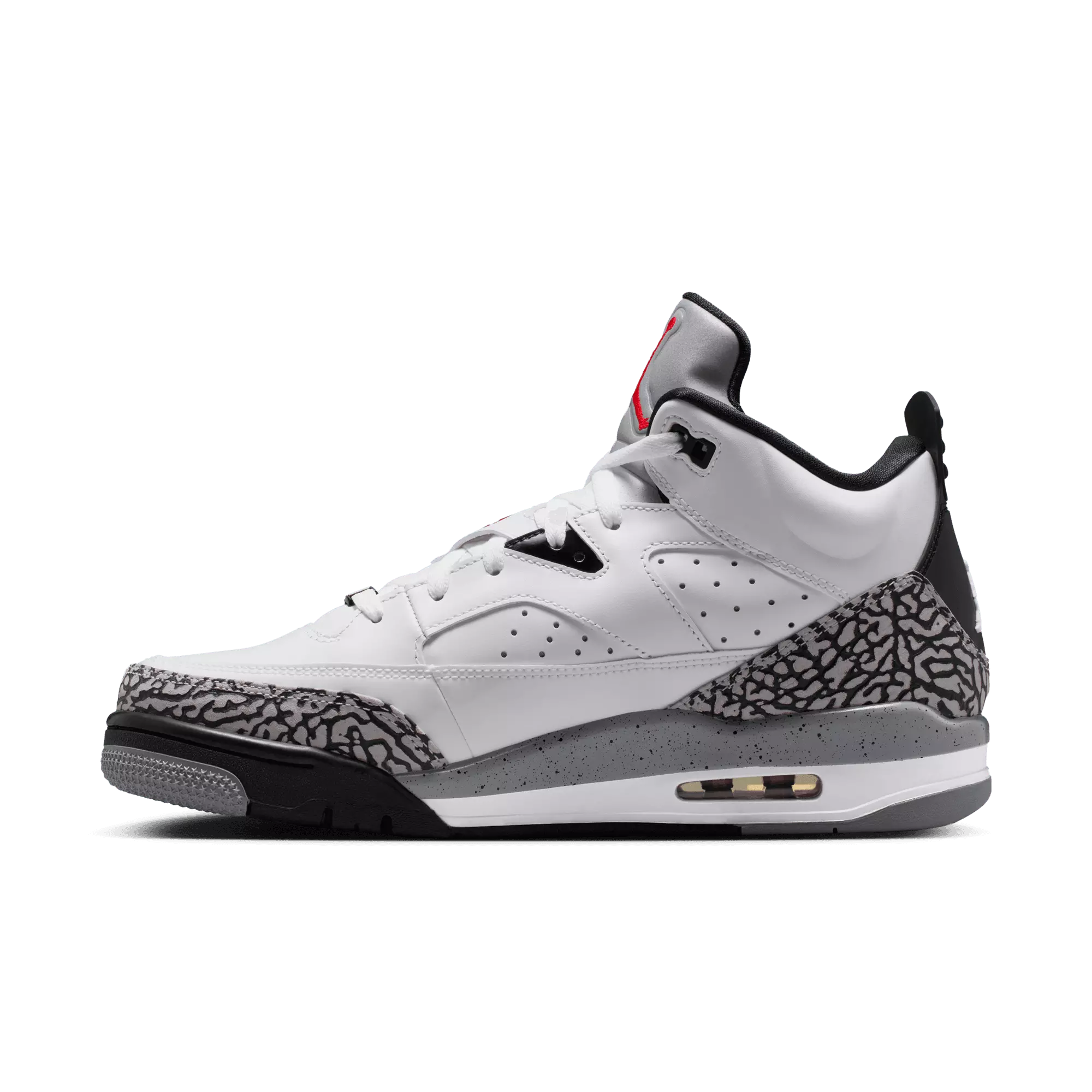 Jordan Son of Mars Low "White/Gym Red/Black/Cement Grey" Men's Shoe - WHITE/BLACK/GREY