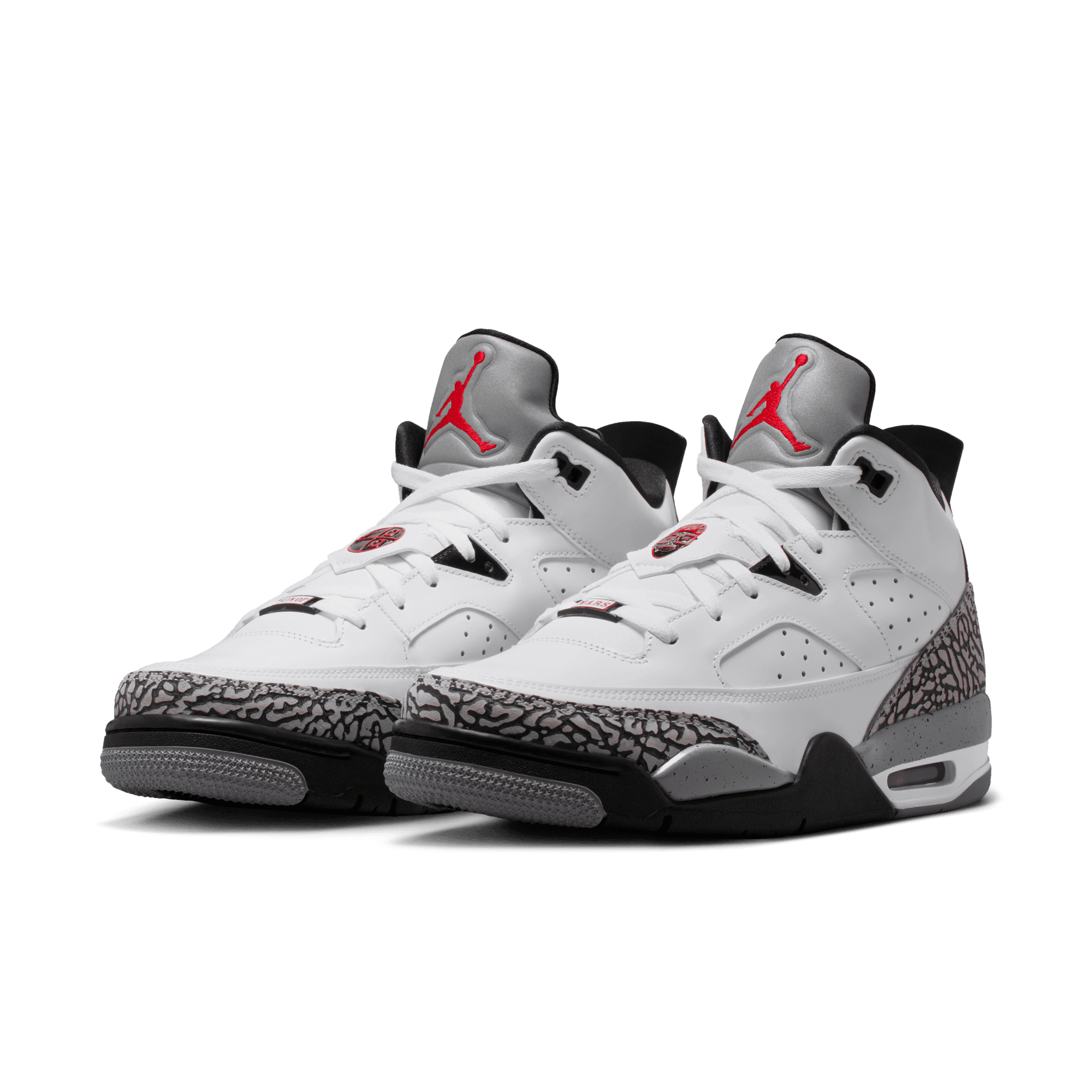 Jordan Son of Mars Low "White/Gym Red/Black/Cement Grey" Men's Shoe - WHITE/BLACK/GREY Thumbnail View 5