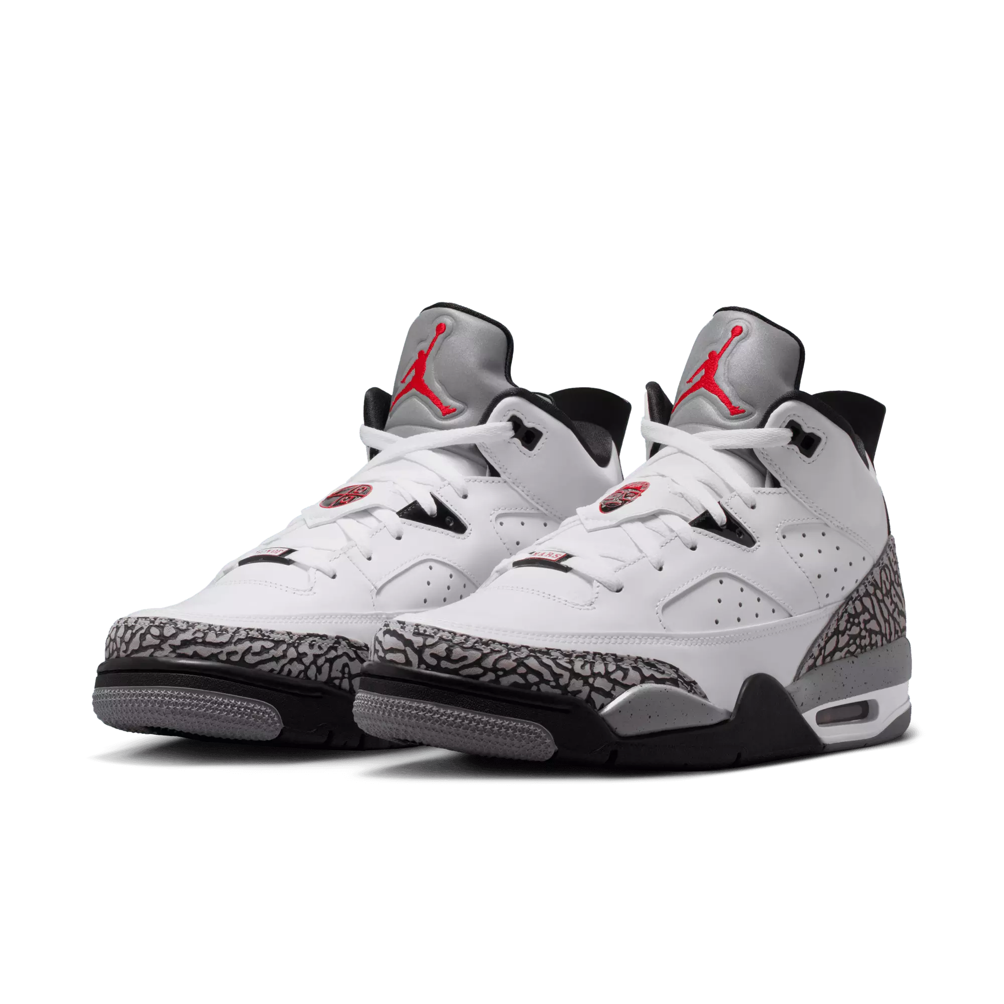 Jordan Son of Mars Low "White/Gym Red/Black/Cement Grey" Men's Shoe - WHITE/BLACK/GREY
