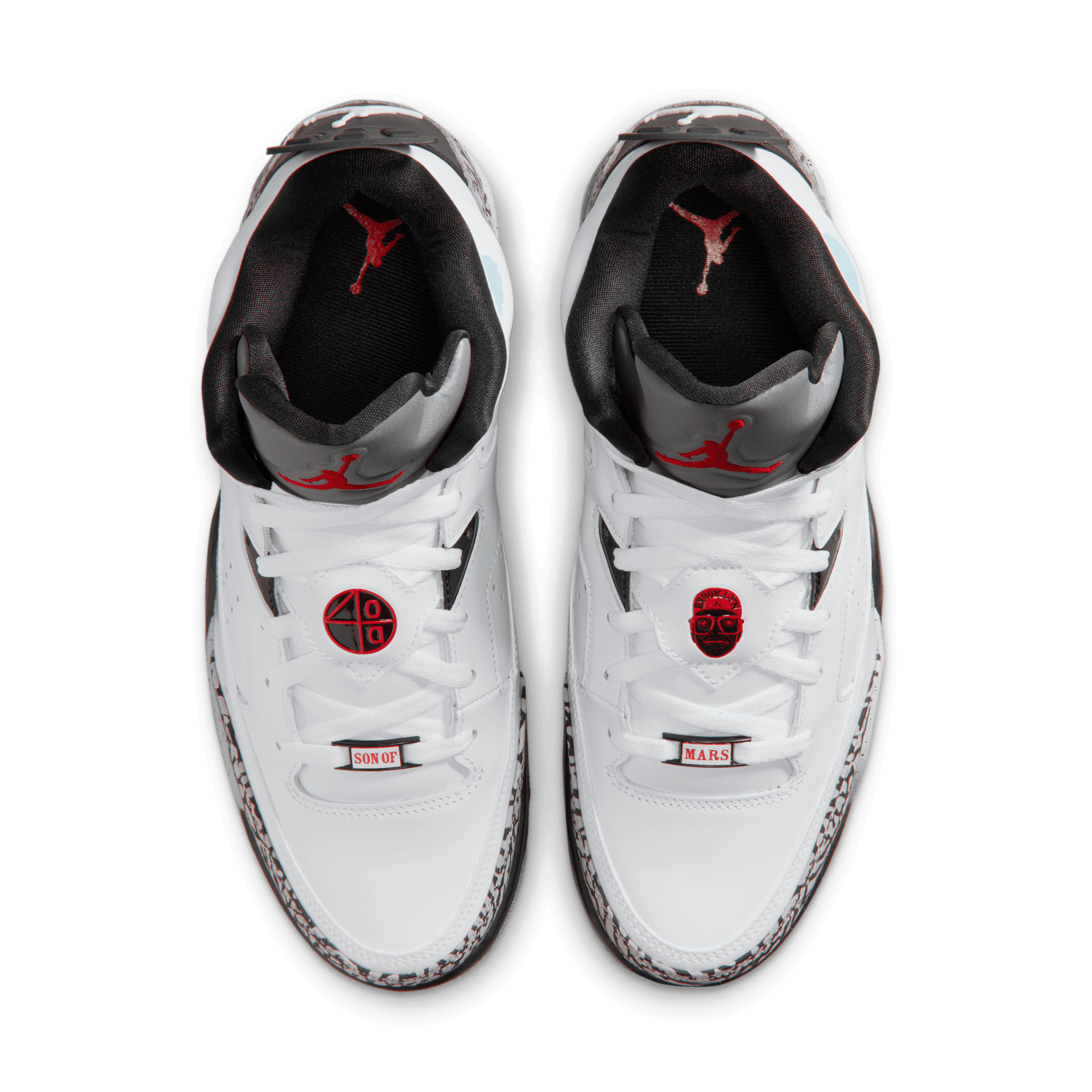 Jordan Son of Mars Low "White/Gym Red/Black/Cement Grey" Men's Shoe - WHITE/BLACK/GREY Thumbnail View 6