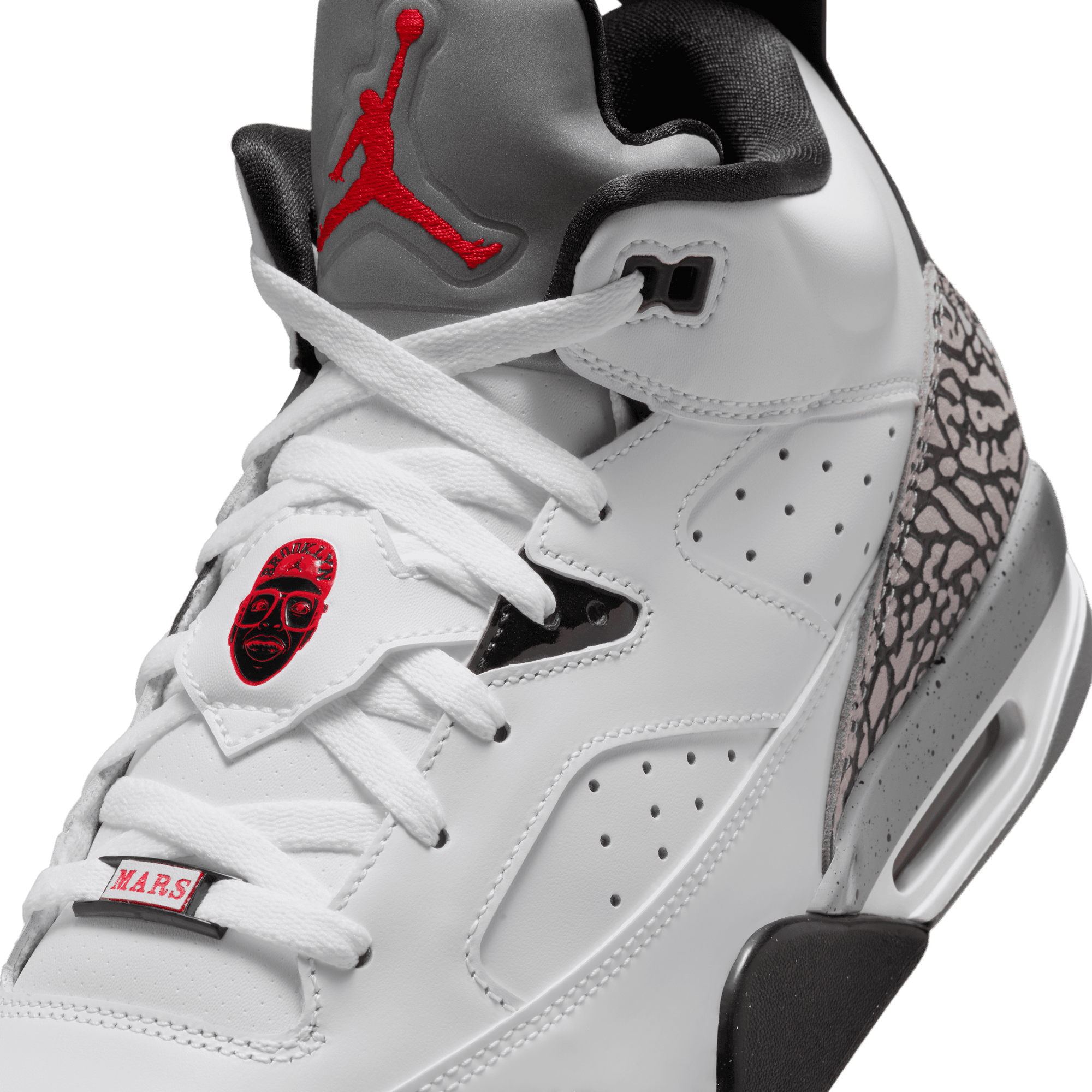 Jordan Son of Mars Low "White/Gym Red/Black/Cement Grey" Men's Shoe - WHITE/BLACK/GREY Thumbnail View 9