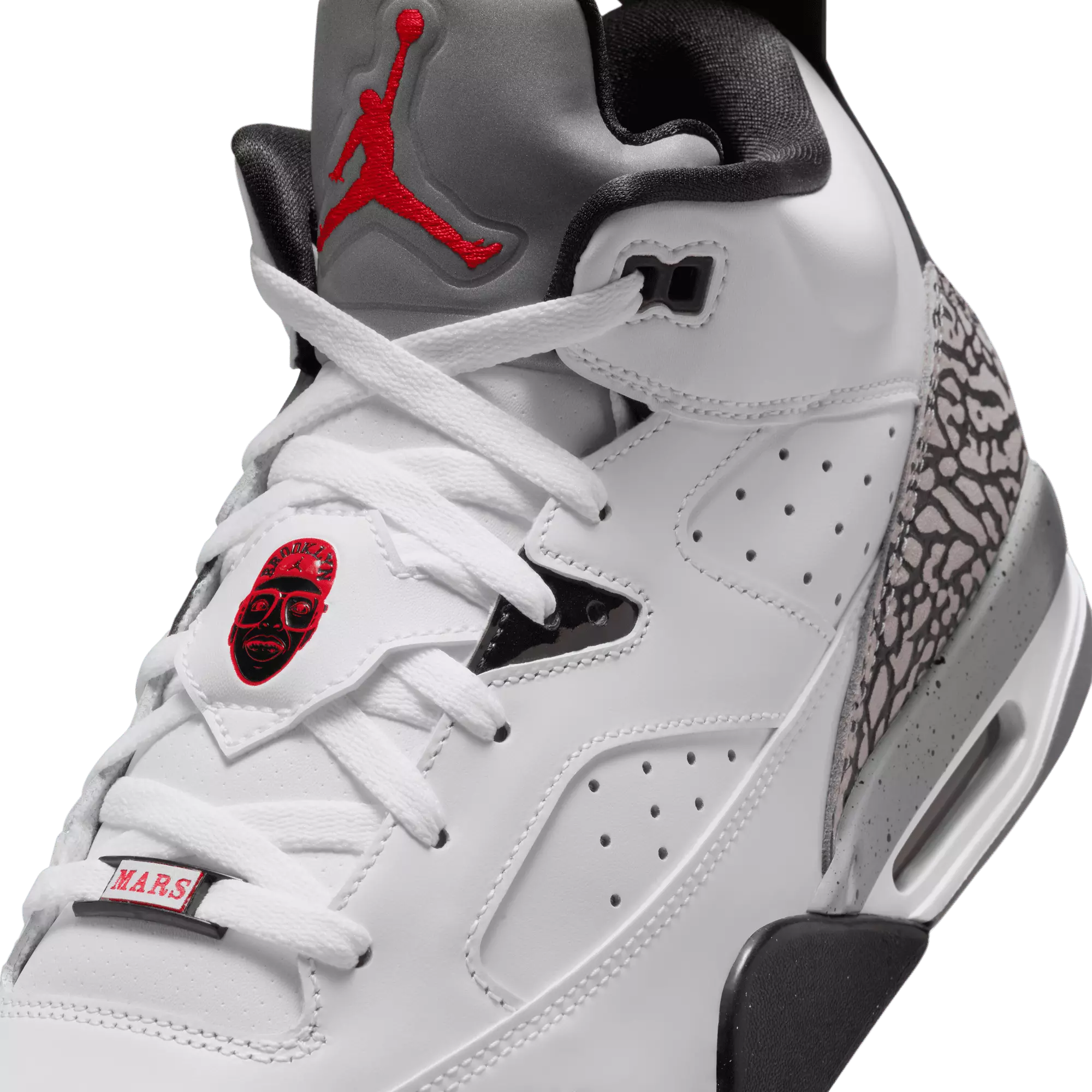 Jordan Son of Mars Low "White/Gym Red/Black/Cement Grey" Men's Shoe - WHITE/BLACK/GREY