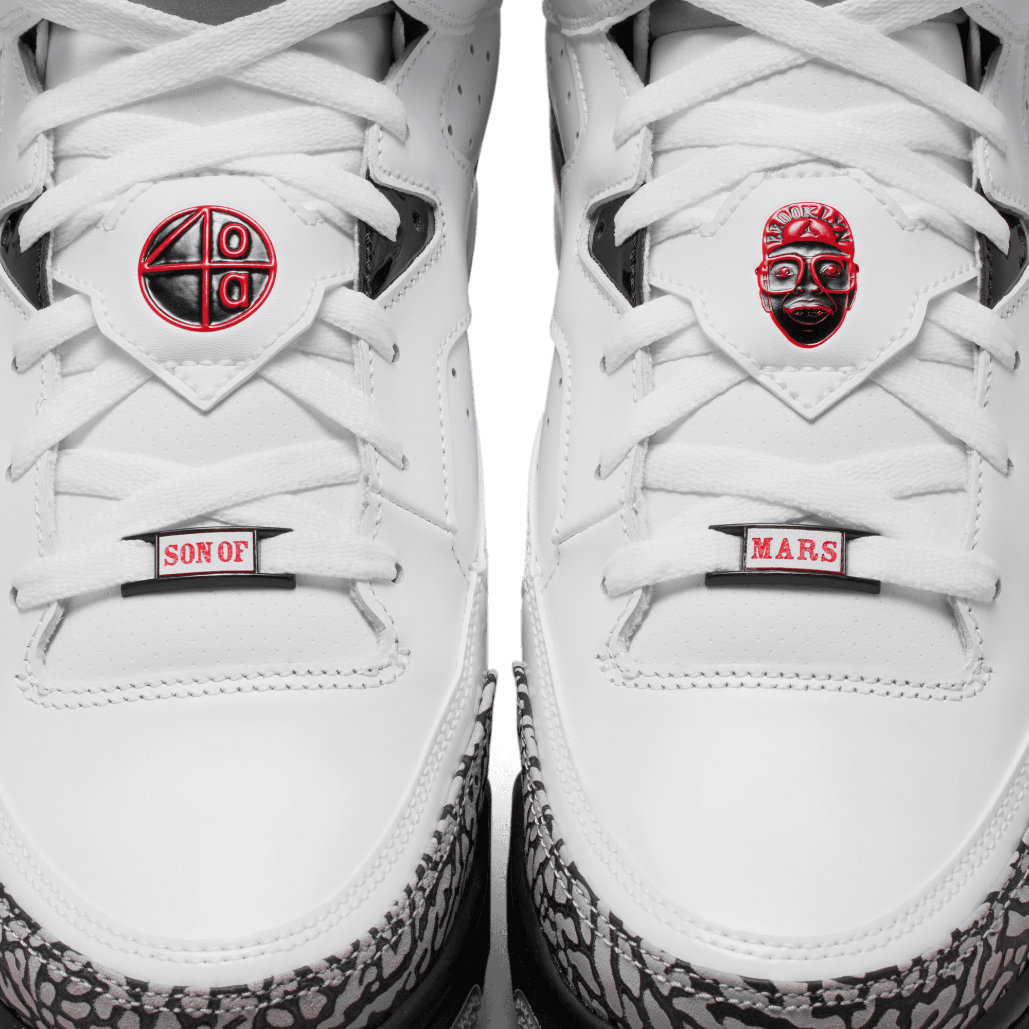 Jordan Son of Mars Low "White/Gym Red/Black/Cement Grey" Men's Shoe - WHITE/BLACK/GREY Thumbnail View 11