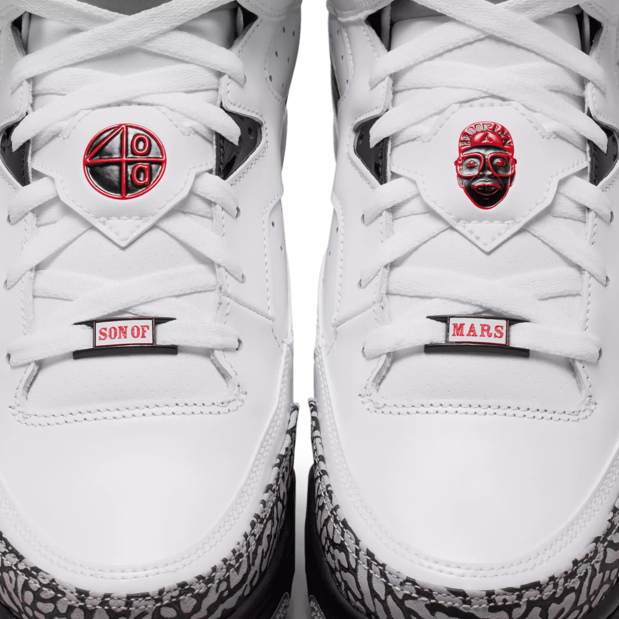 Jordan Son of Mars Low "White/Gym Red/Black/Cement Grey" Men's Shoe - WHITE/BLACK/GREY