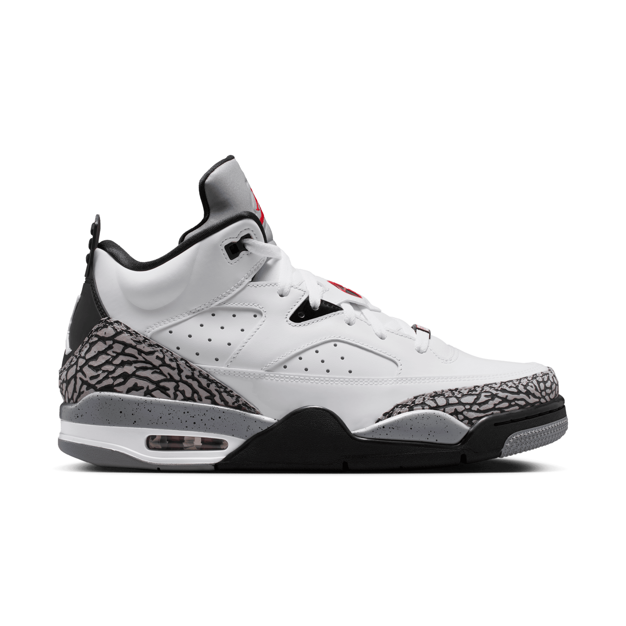 Jordan Son of Mars Low "White/Gym Red/Black/Cement Grey" Men's Shoe - WHITE/BLACK/GREY Thumbnail View 1