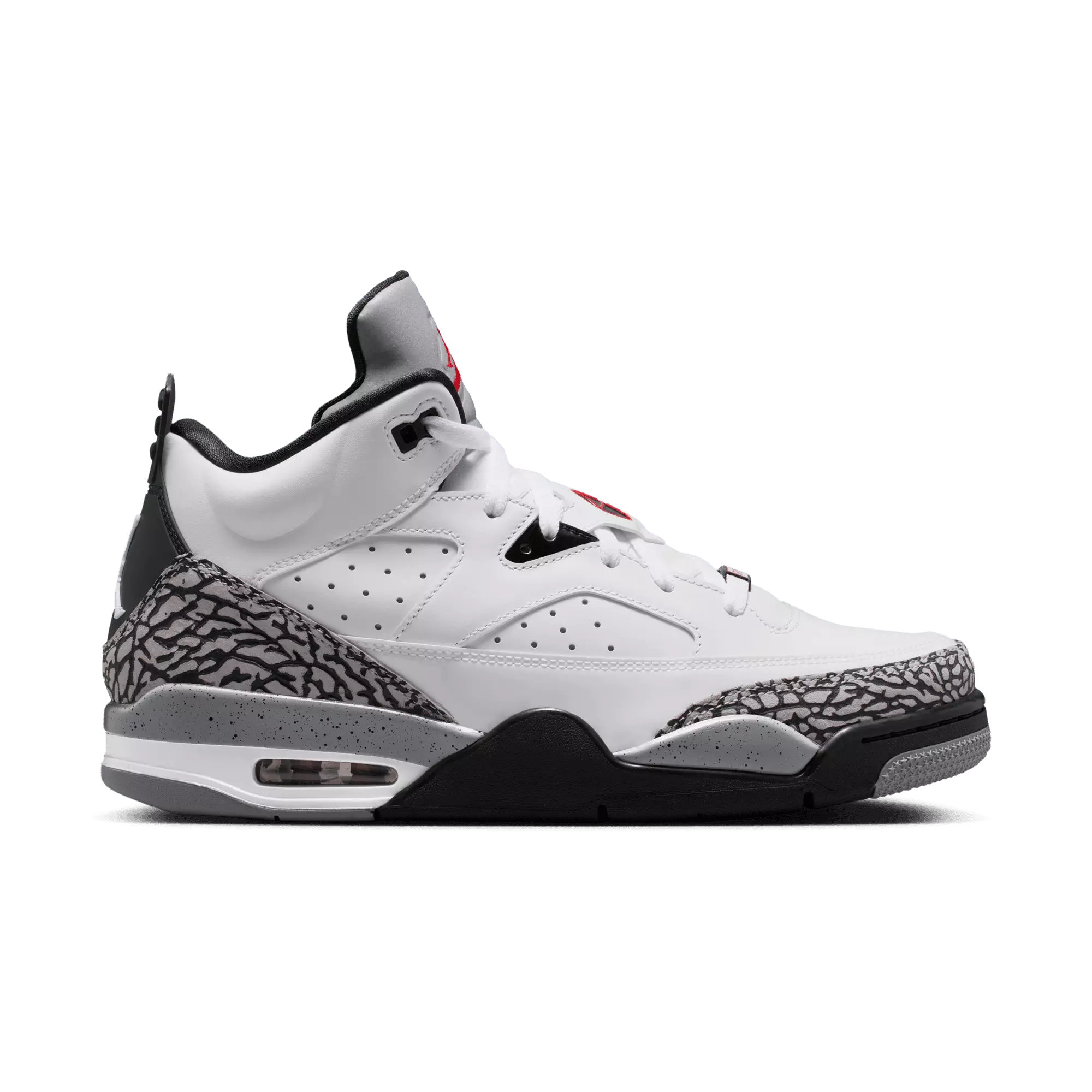 Jordan Son of Mars Low "White/Gym Red/Black/Cement Grey" Men's Shoe - WHITE/BLACK/GREY