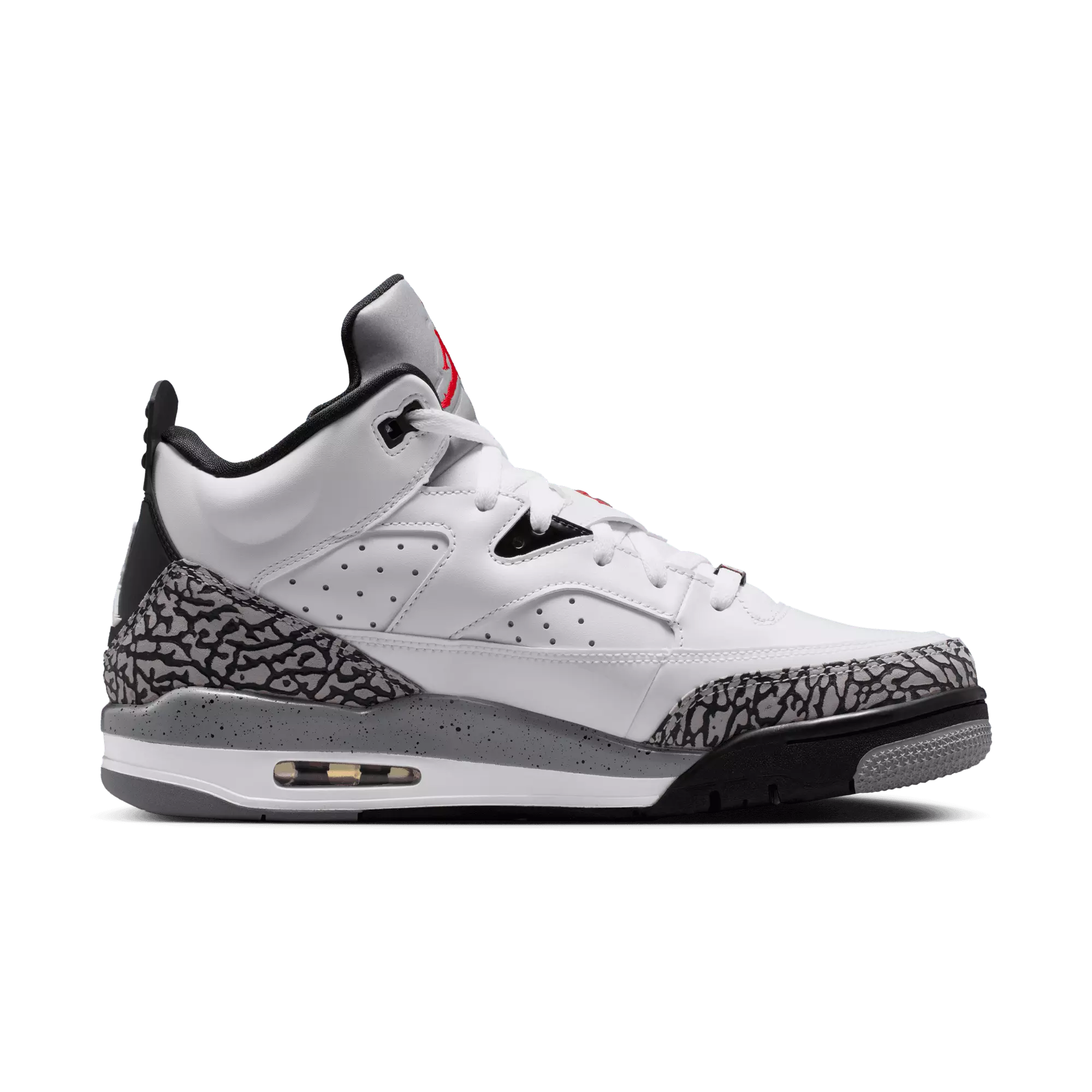 Jordan Son of Mars Low "White/Gym Red/Black/Cement Grey" Men's Shoe - WHITE/BLACK/GREY
