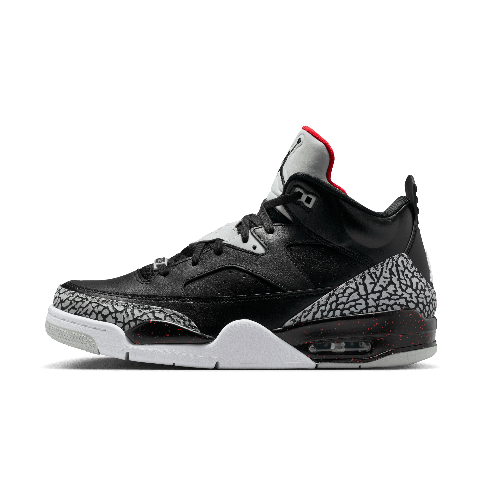 Jordan Spike Lee Son of Mars Low "Black/University Red/Grey Mist" Men's Shoe - BLACK/GREY/RED Thumbnail View 3