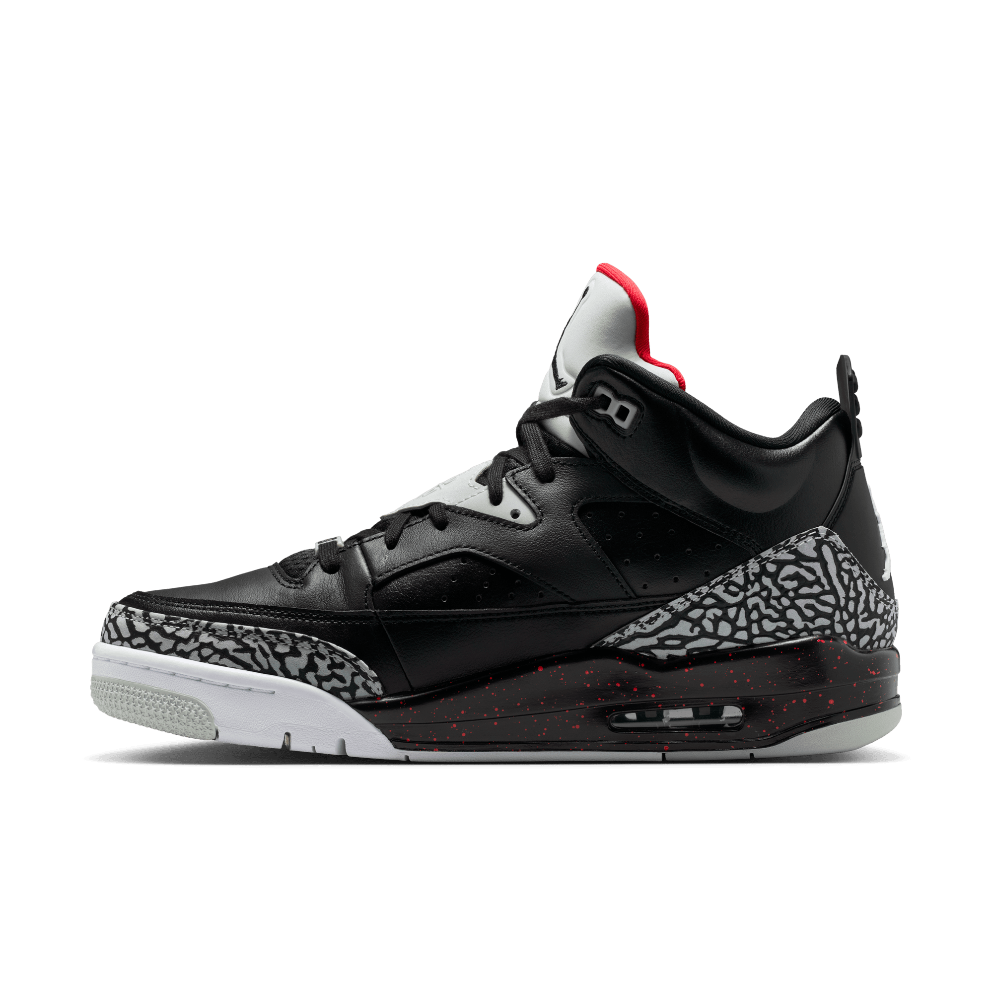 Jordan Spike Lee Son of Mars Low "Black/University Red/Grey Mist" Men's Shoe - BLACK/GREY/RED Thumbnail View 4