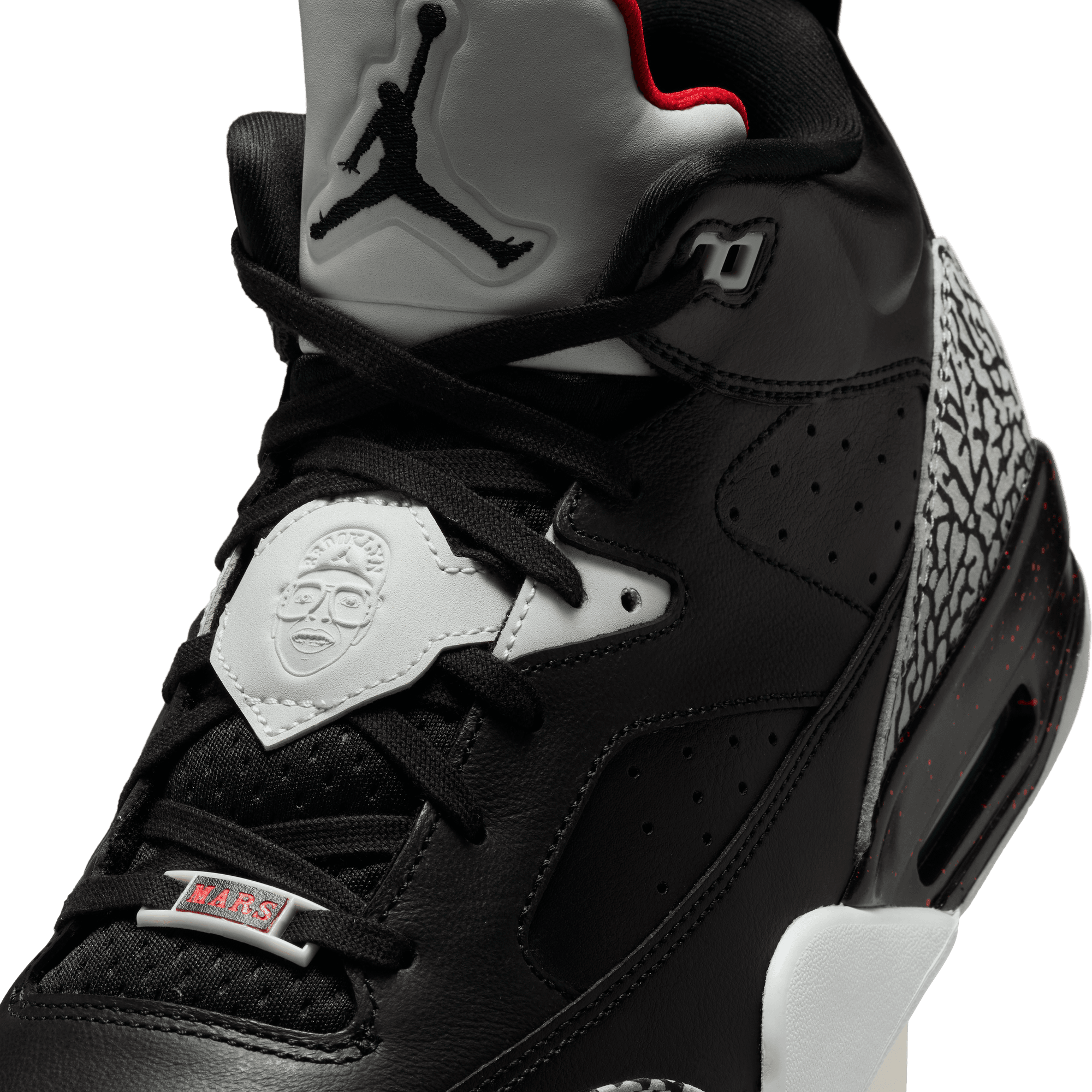 Jordan Spike Lee Son of Mars Low "Black/University Red/Grey Mist" Men's Shoe - BLACK/GREY/RED Thumbnail View 9