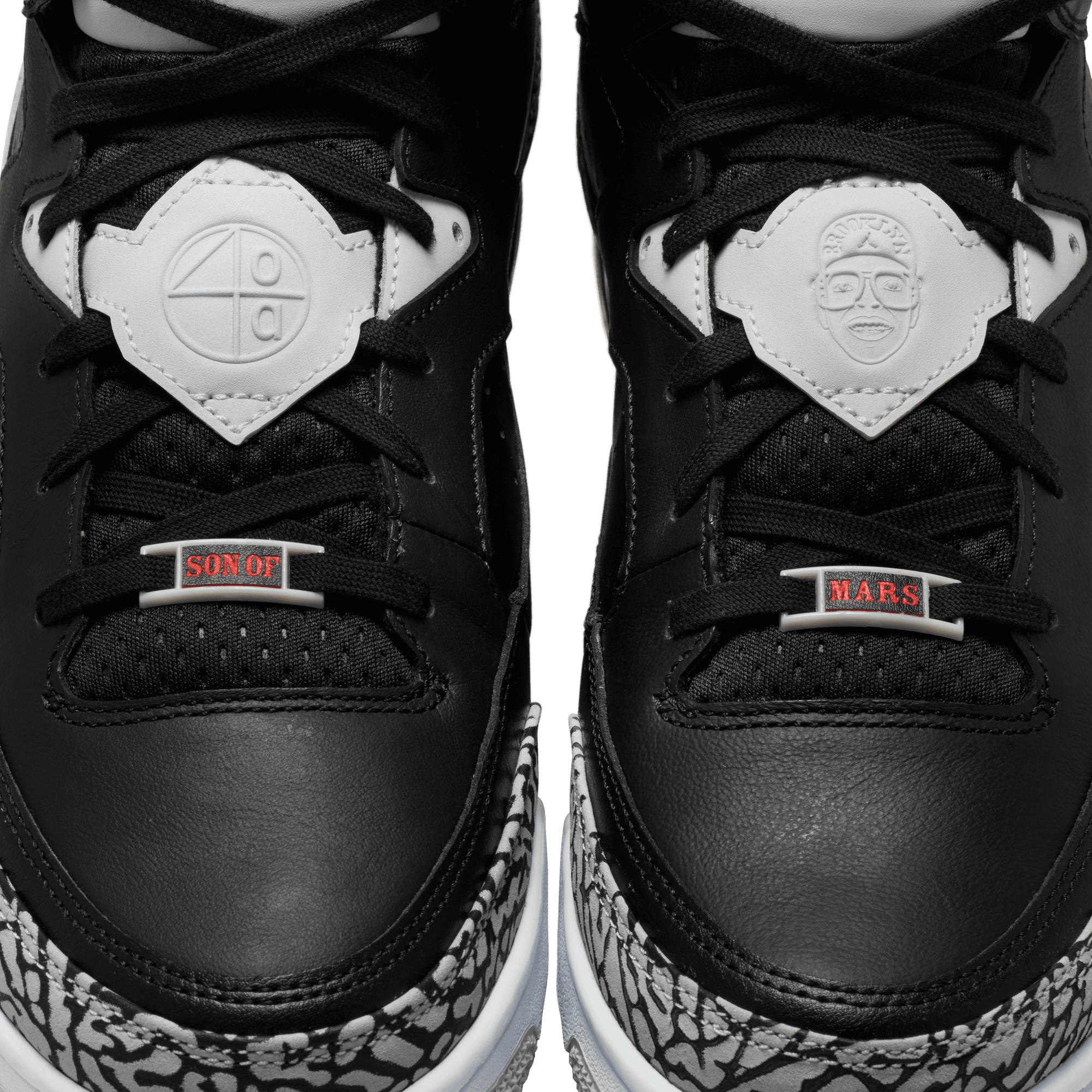 Jordan Spike Lee Son of Mars Low "Black/University Red/Grey Mist" Men's Shoe - BLACK/GREY/RED Thumbnail View 11