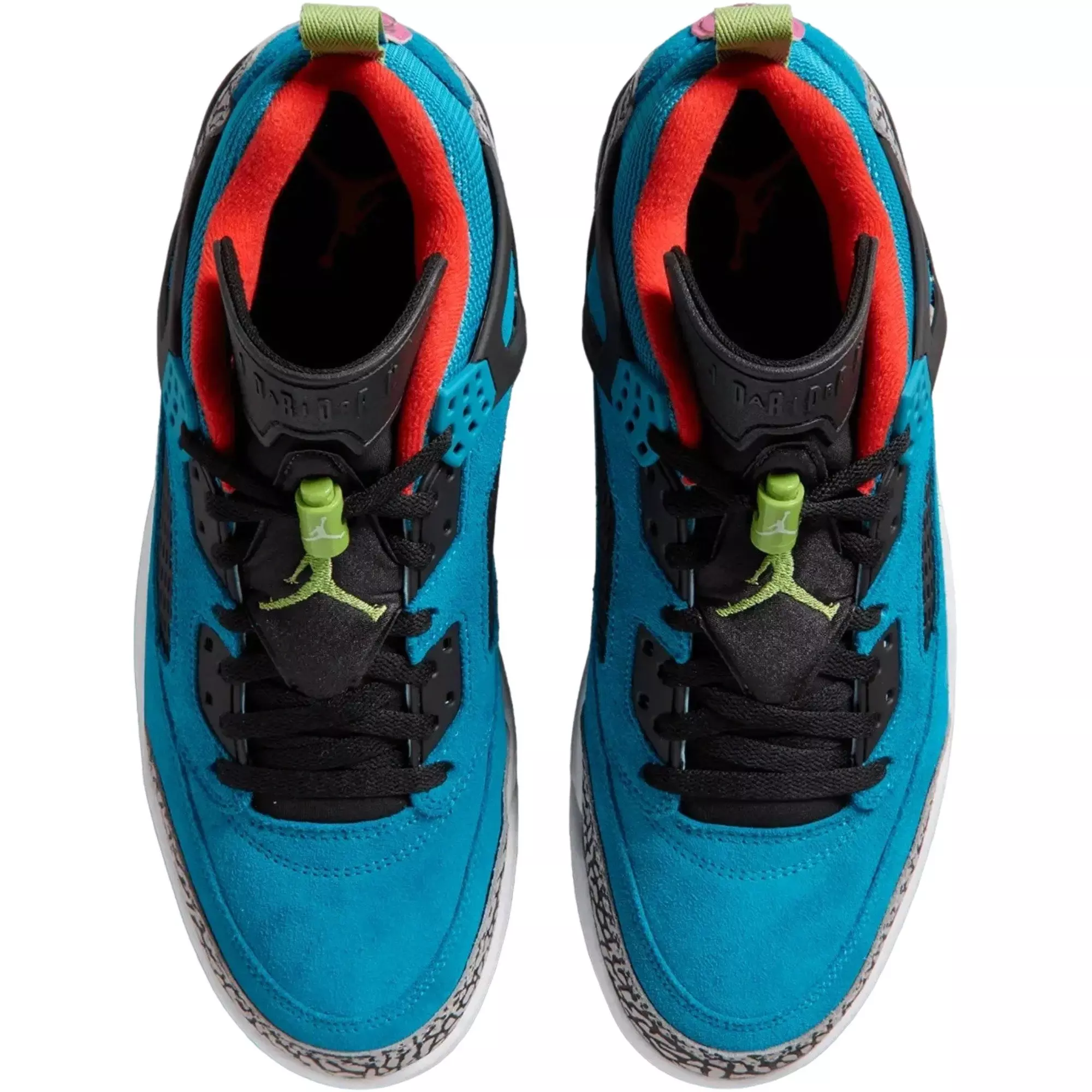 Jordan Spizike Low "Neo Turquoise/Light Crimson/Cosmic Fuchsia/Vivid Green" Men's Shoe - TURQ/BLACK