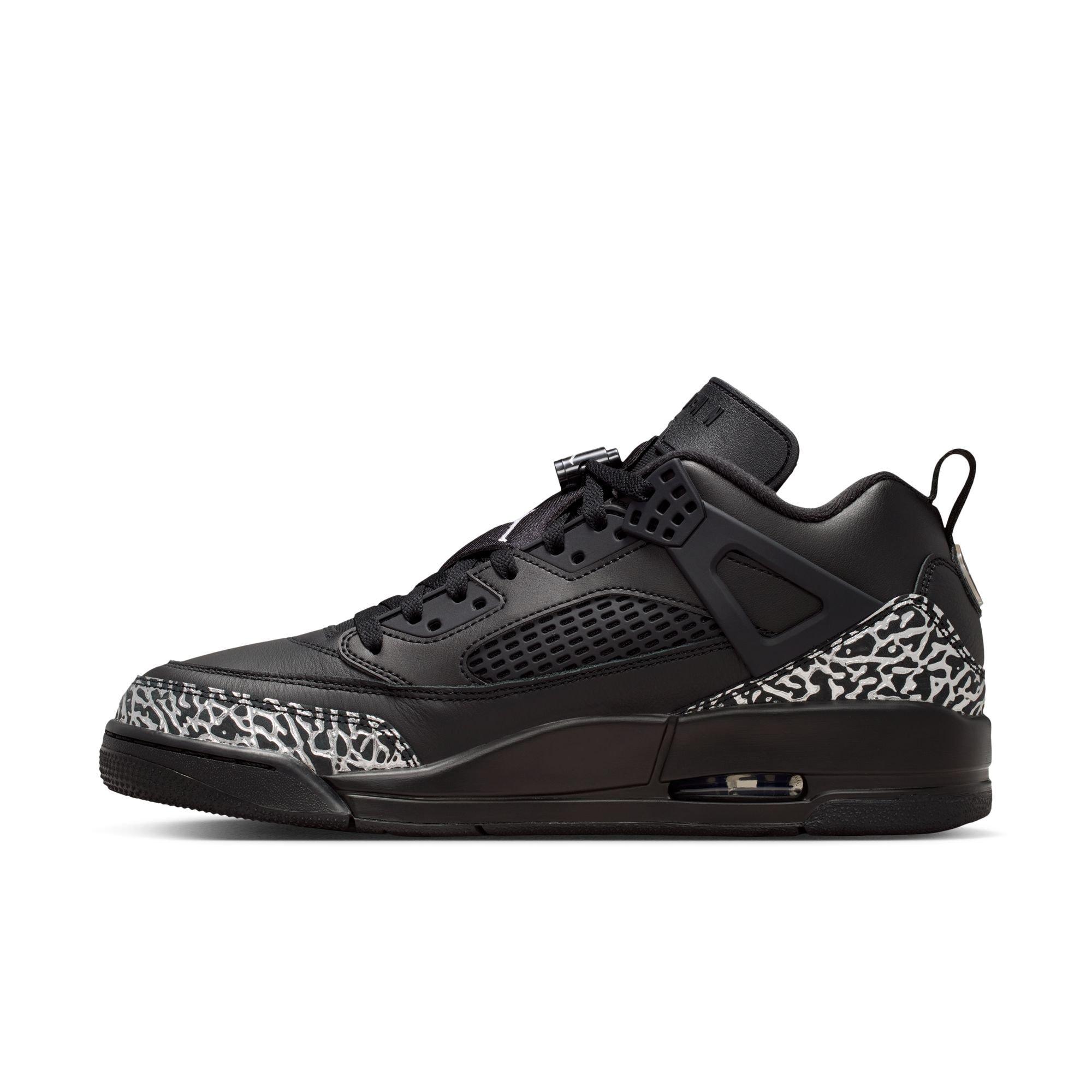 Jordan Spizike Low "Black/Metallic Silver" Men's Shoe - BLACK/SILVER/BLACK Thumbnail View 4