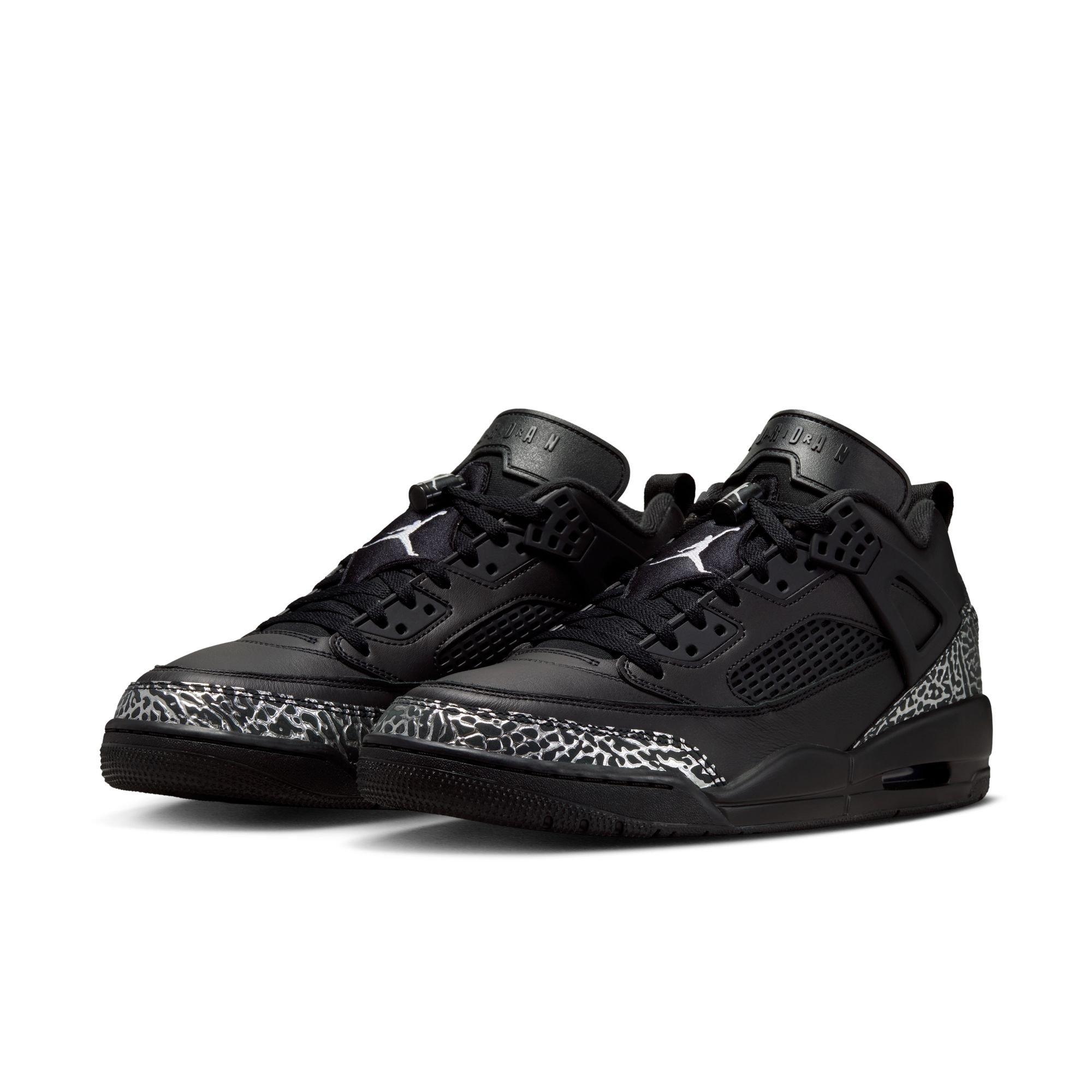 Jordan Spizike Low "Black/Metallic Silver" Men's Shoe - BLACK/SILVER/BLACK Thumbnail View 5