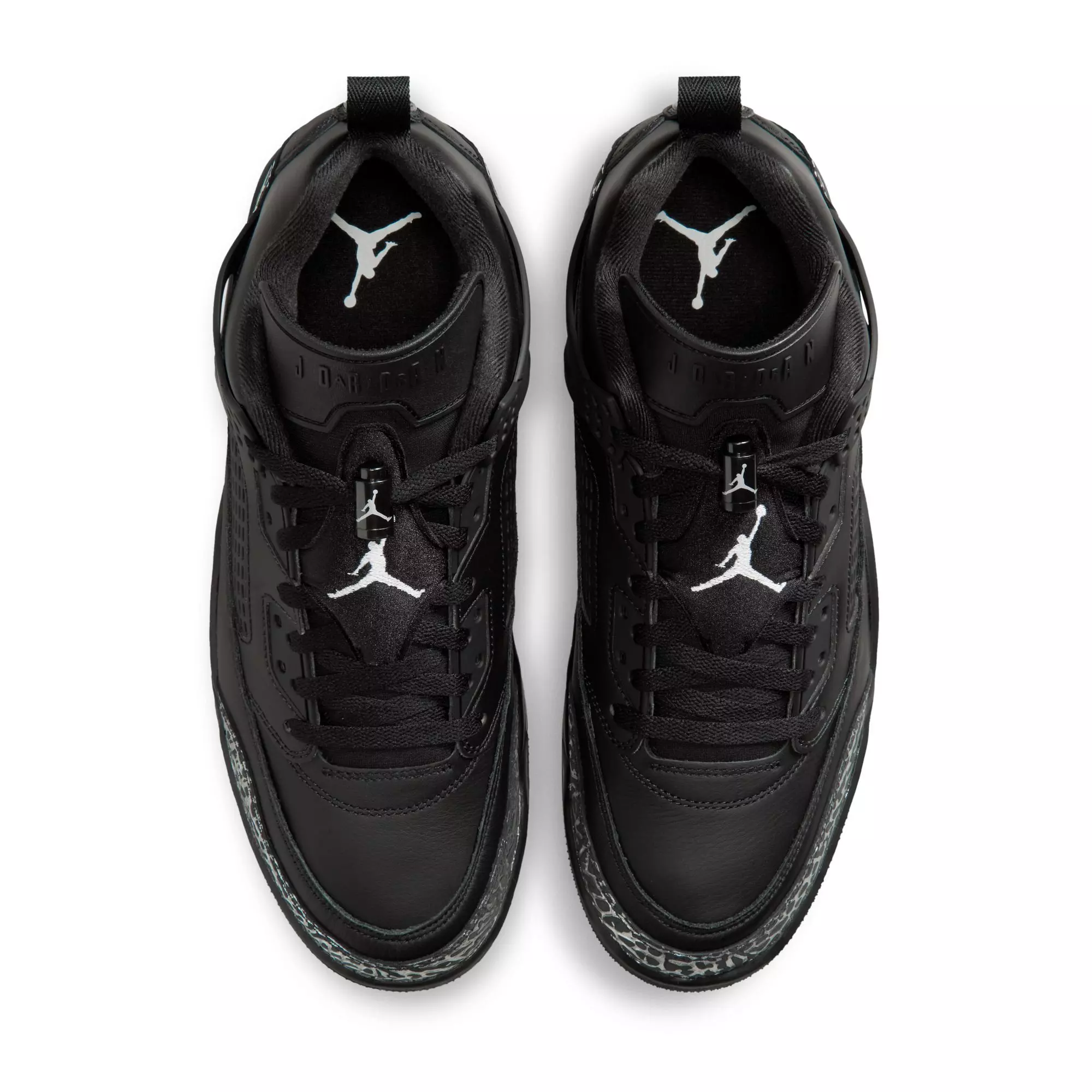 Jordan Spizike Low "Black/Metallic Silver" Men's Shoe - BLACK/SILVER/BLACK