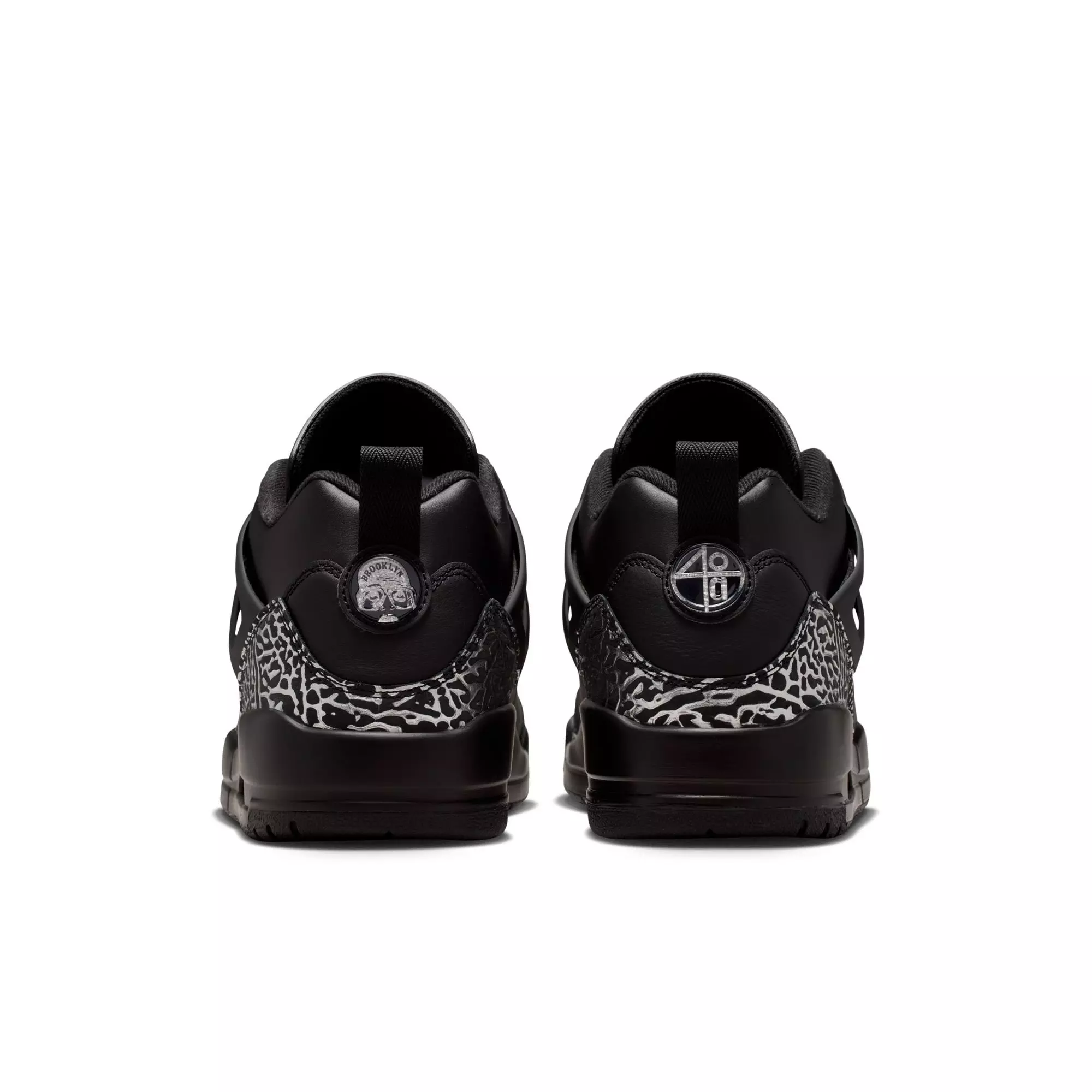 Jordan Spizike Low "Black/Metallic Silver" Men's Shoe - BLACK/SILVER/BLACK