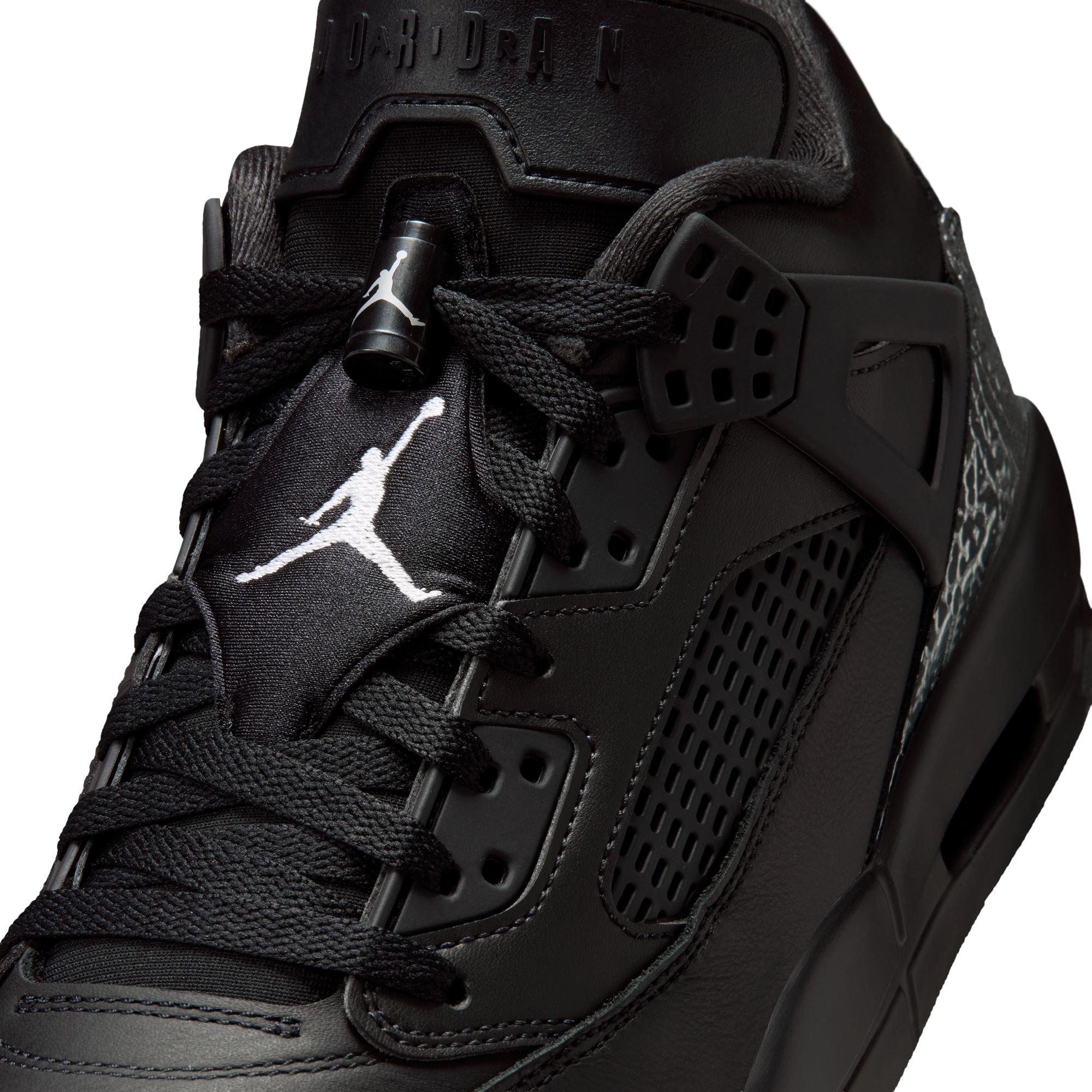 Jordan Spizike Low "Black/Metallic Silver" Men's Shoe - BLACK/SILVER/BLACK Thumbnail View 9