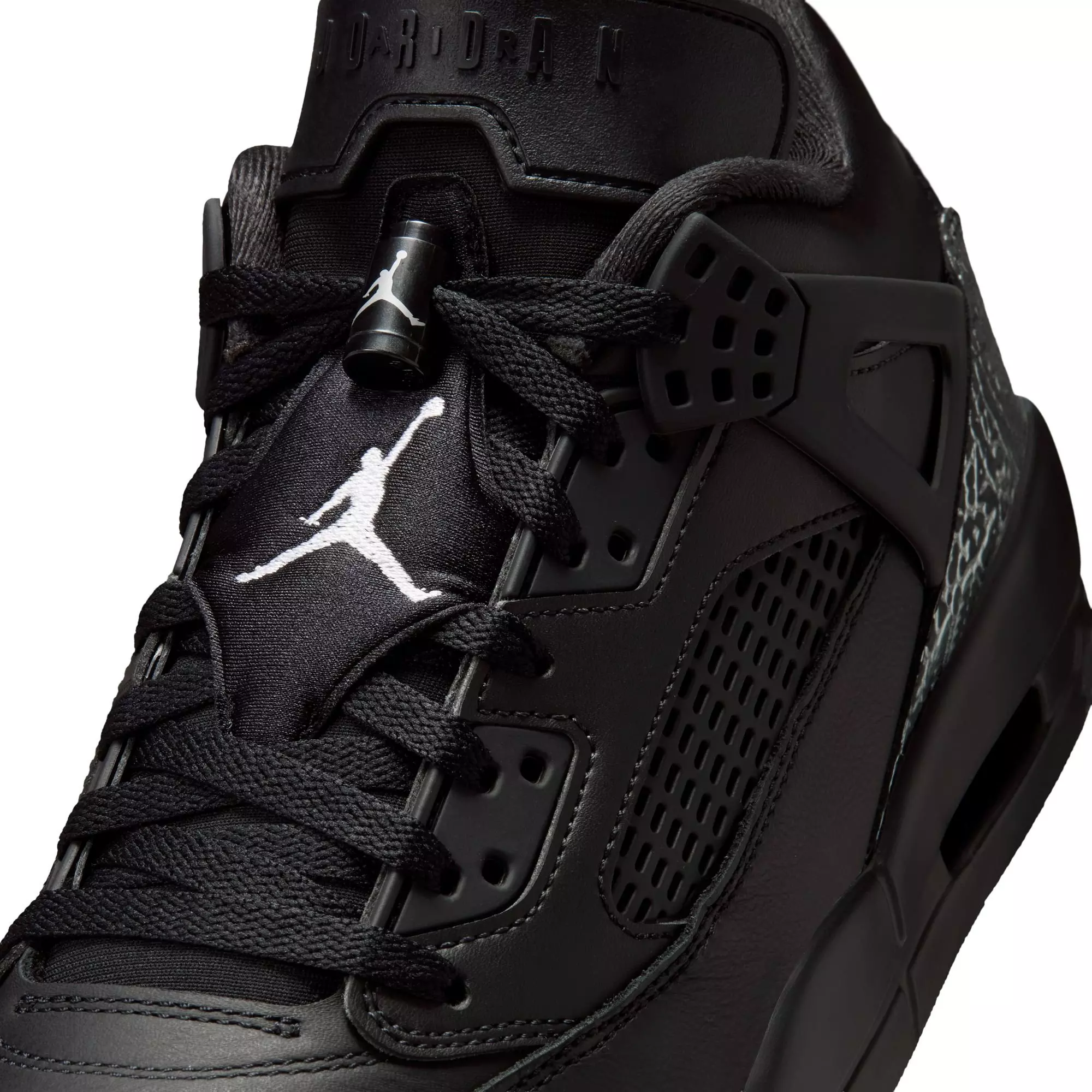 Jordan Spizike Low "Black/Metallic Silver" Men's Shoe - BLACK/SILVER/BLACK