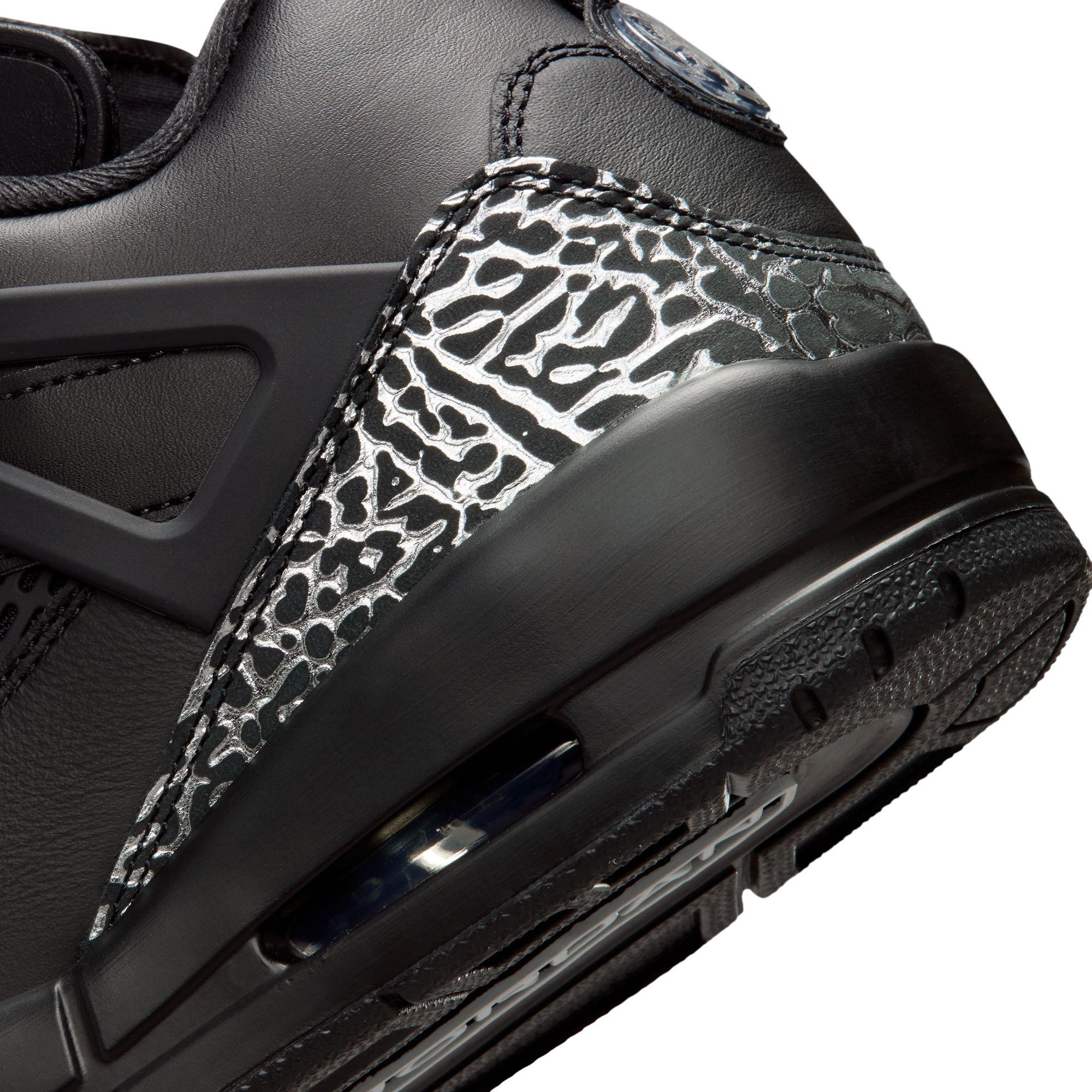 Jordan Spizike Low "Black/Metallic Silver" Men's Shoe - BLACK/SILVER/BLACK Thumbnail View 10