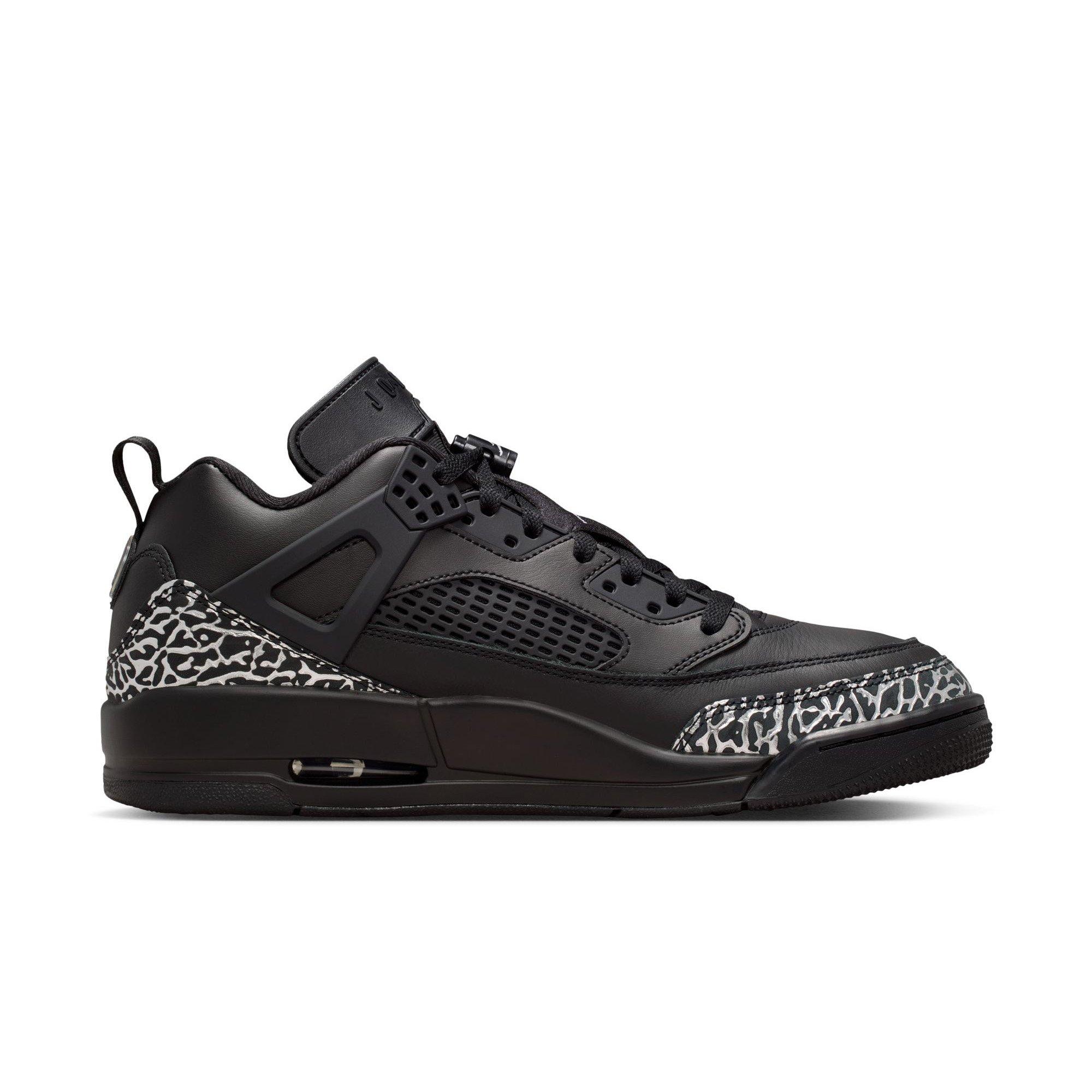 Jordan Spizike Low "Black/Metallic Silver" Men's Shoe - BLACK/SILVER/BLACK Thumbnail View 2
