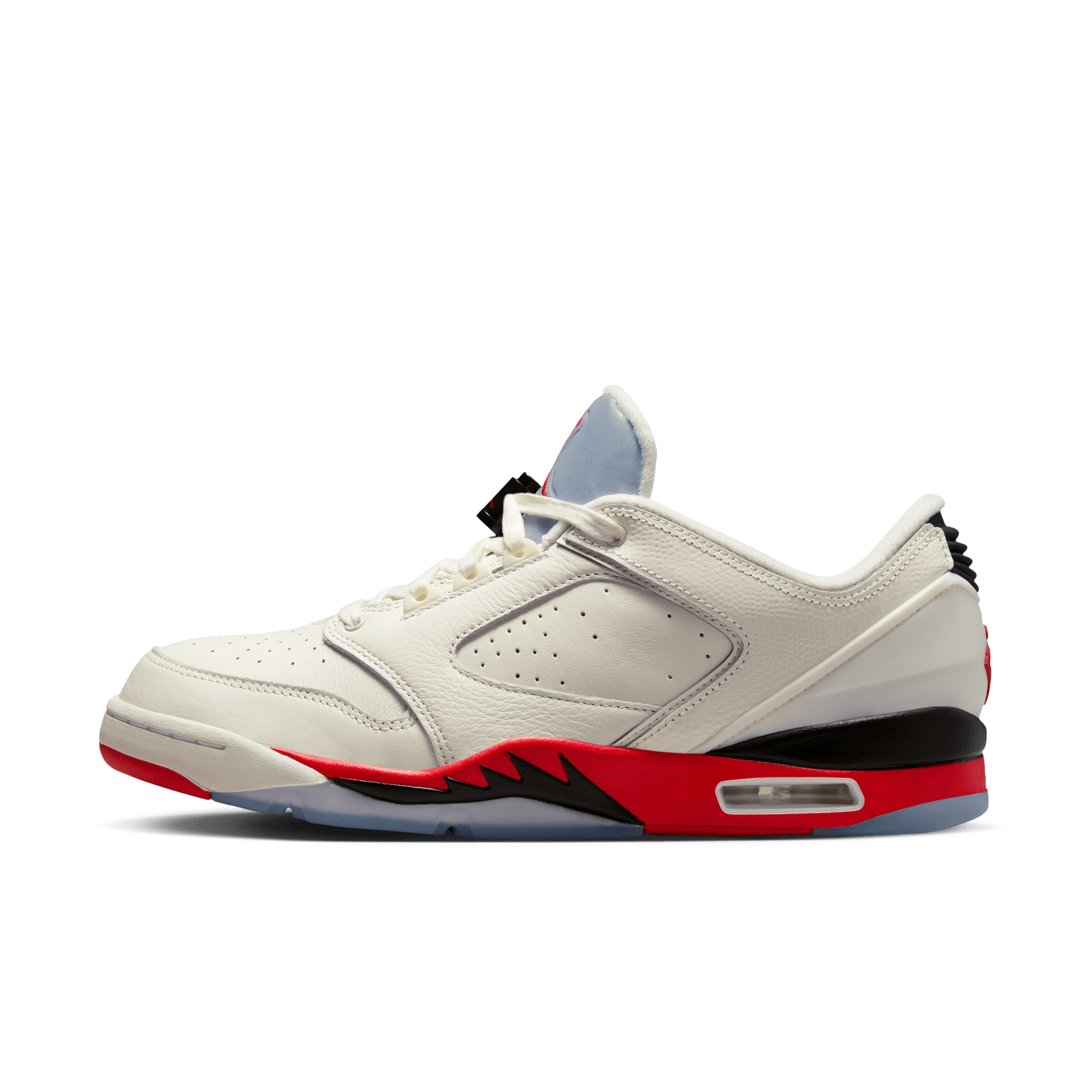 Jordan Sixty Plus Low "Sail/Fire Red/Black/Reflect Silver" Men's Shoe - SAIL Thumbnail View 3