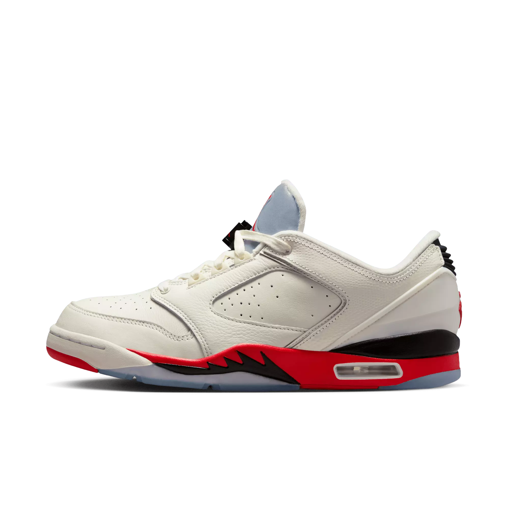 Jordan Sixty Plus Low "Sail/Fire Red/Black/Reflect Silver" Men's Shoe - SAIL