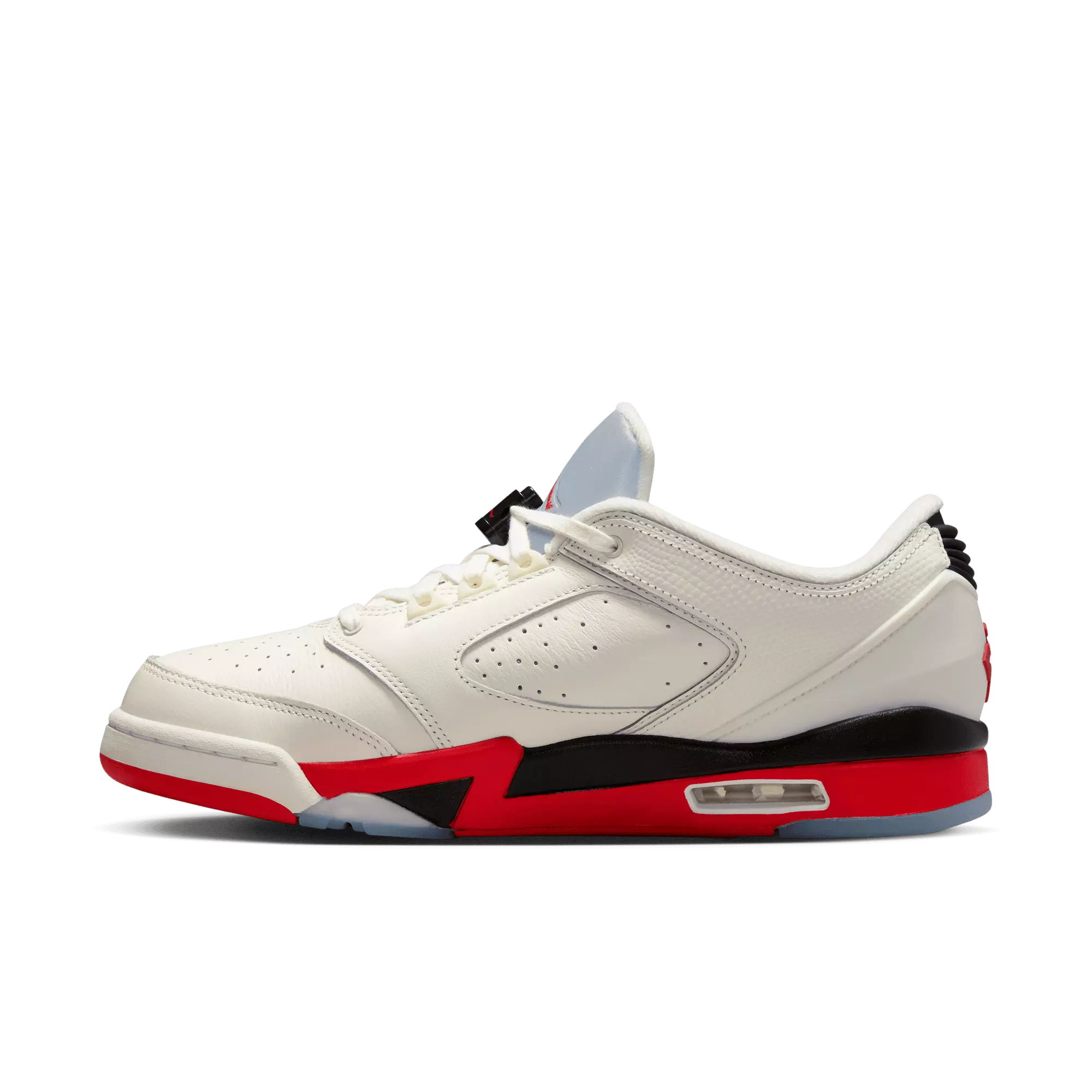 Jordan Sixty Plus Low "Sail/Fire Red/Black/Reflect Silver" Men's Shoe - SAIL