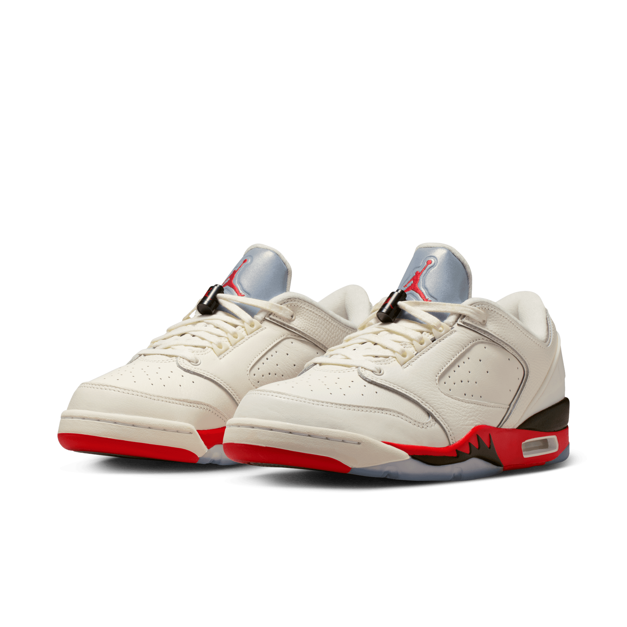 Jordan Sixty Plus Low "Sail/Fire Red/Black/Reflect Silver" Men's Shoe - SAIL Thumbnail View 5