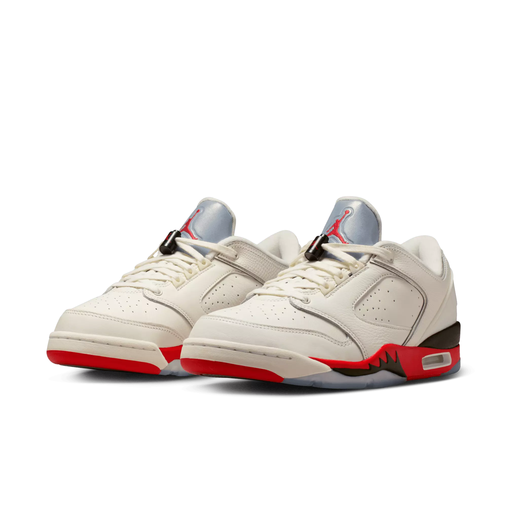 Jordan Sixty Plus Low "Sail/Fire Red/Black/Reflect Silver" Men's Shoe - SAIL