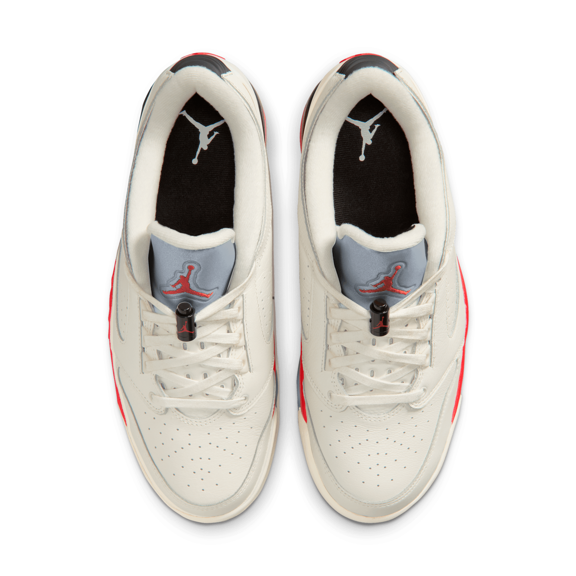 Jordan Sixty Plus Low "Sail/Fire Red/Black/Reflect Silver" Men's Shoe - SAIL Thumbnail View 6